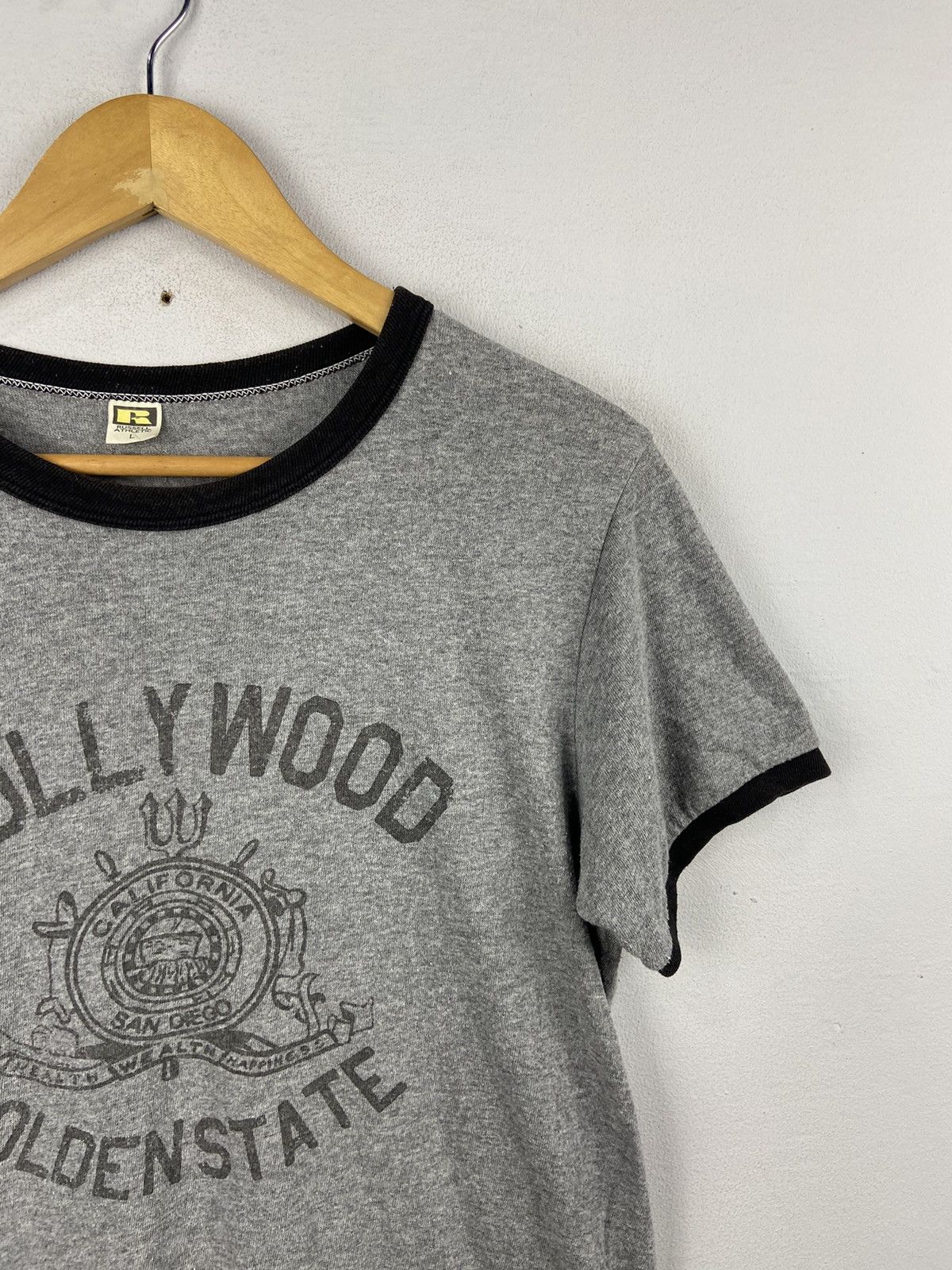 Other × Russell Athletic × Vintage ❤️SEND OFFER ❤️ 60s REPRO RUSSELL HOLLYWOOD GOLDEN STATE Size US L / EU 52-54 / 3 - 3 Thumbnail