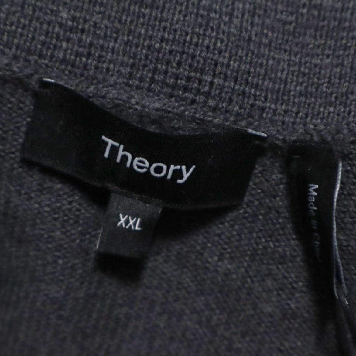 Theory Theory Milo Cardigan Cashwool Charcoal Men's 2XL Sweater Shirt Size US XXL / EU 58 / 5 - 5 Thumbnail