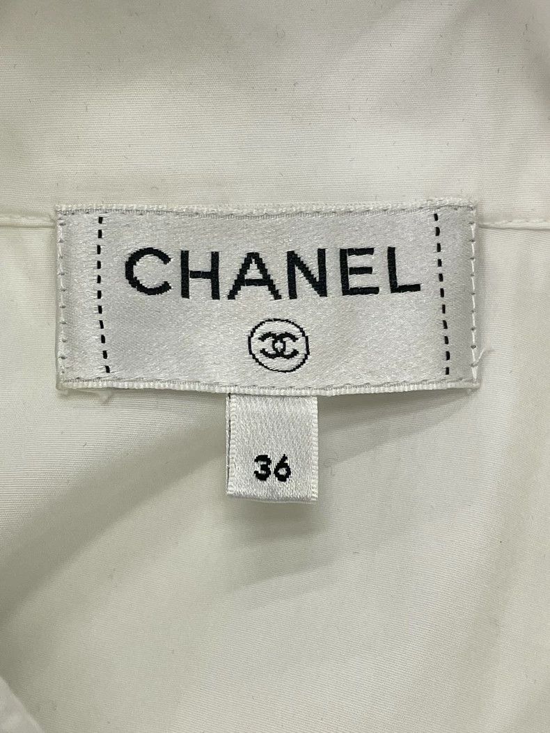 Chanel chanel 22P white lapel shirt Size XS / US 0-2 / IT 36-38 - 4 Thumbnail
