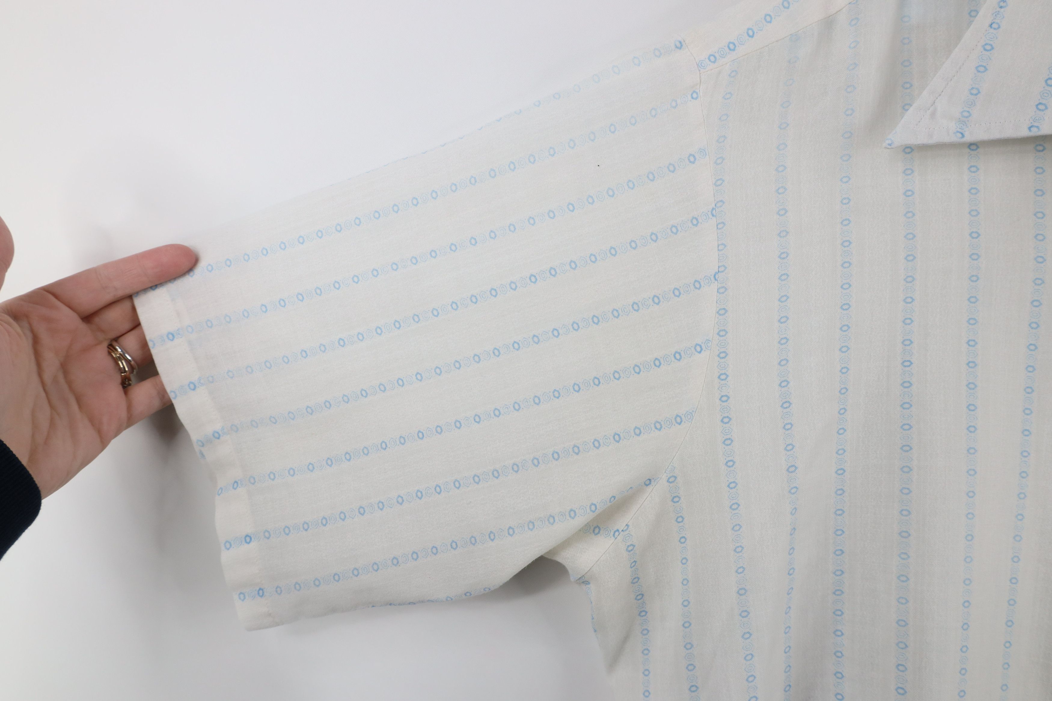 Vintage Vintage 60s Streetwear Geometric Short Sleeve Collared Shirt Size US M / EU 48-50 / 2 - 8 Thumbnail