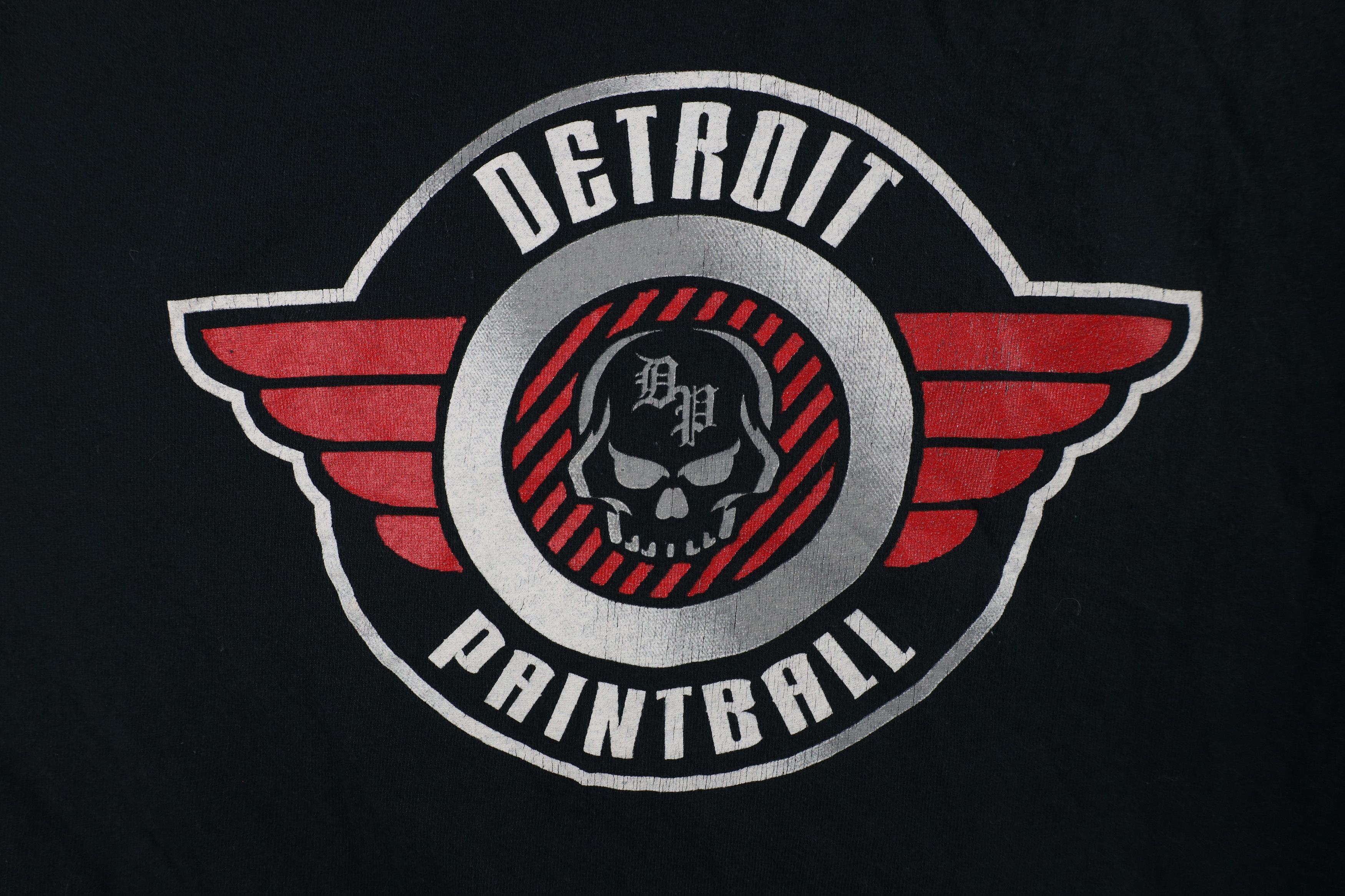 Vintage Vintage Streetwear Detroit Paintball Skull T-Shirt Black Size US M / EU 48-50 / 2 - 5 Thumbnail