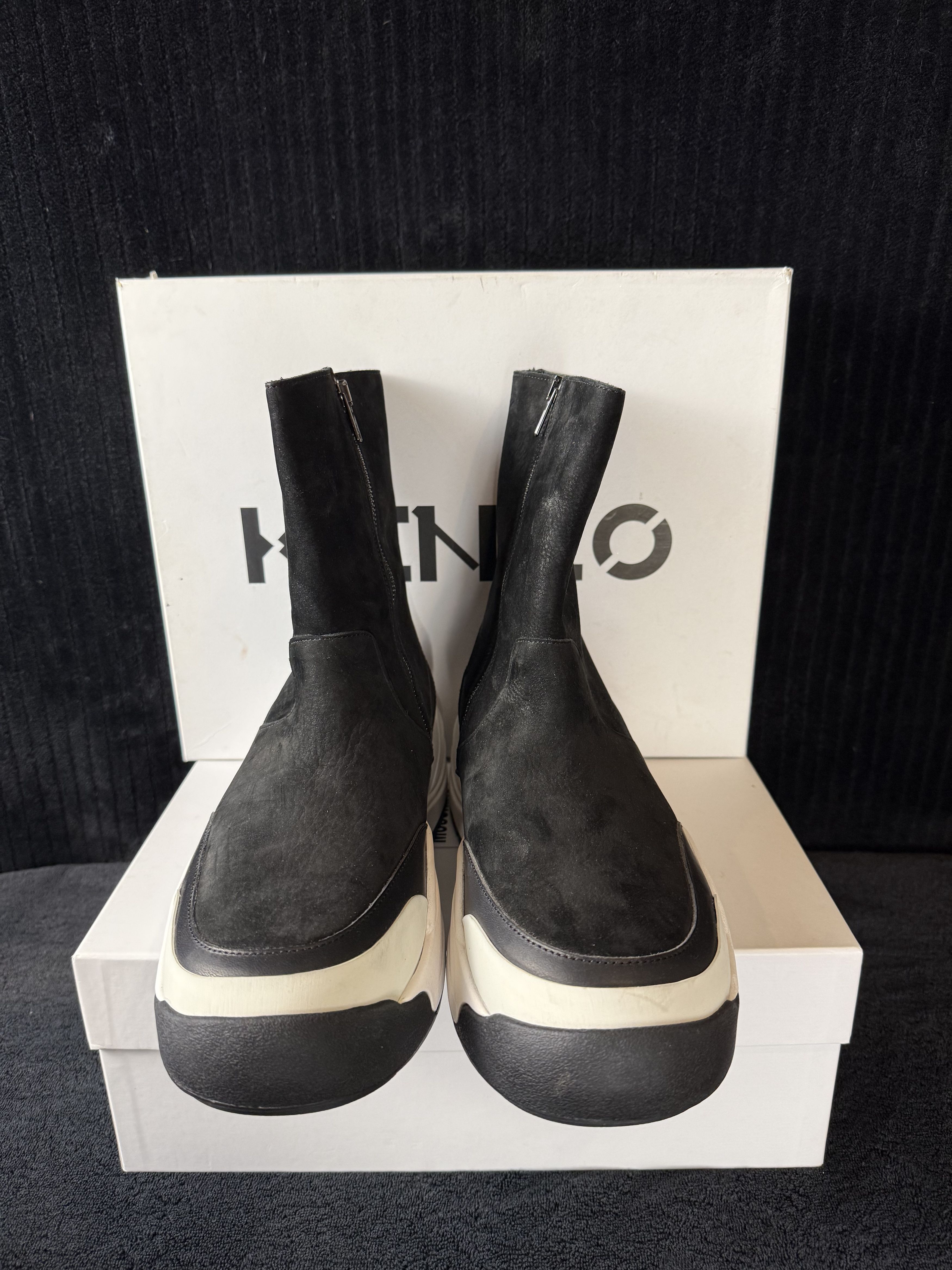 Kenzo Kenzo Men’s K-Skate / K-Lift Suede Chunky Sole Boots Size US 9 / EU 42 - 2 Thumbnail