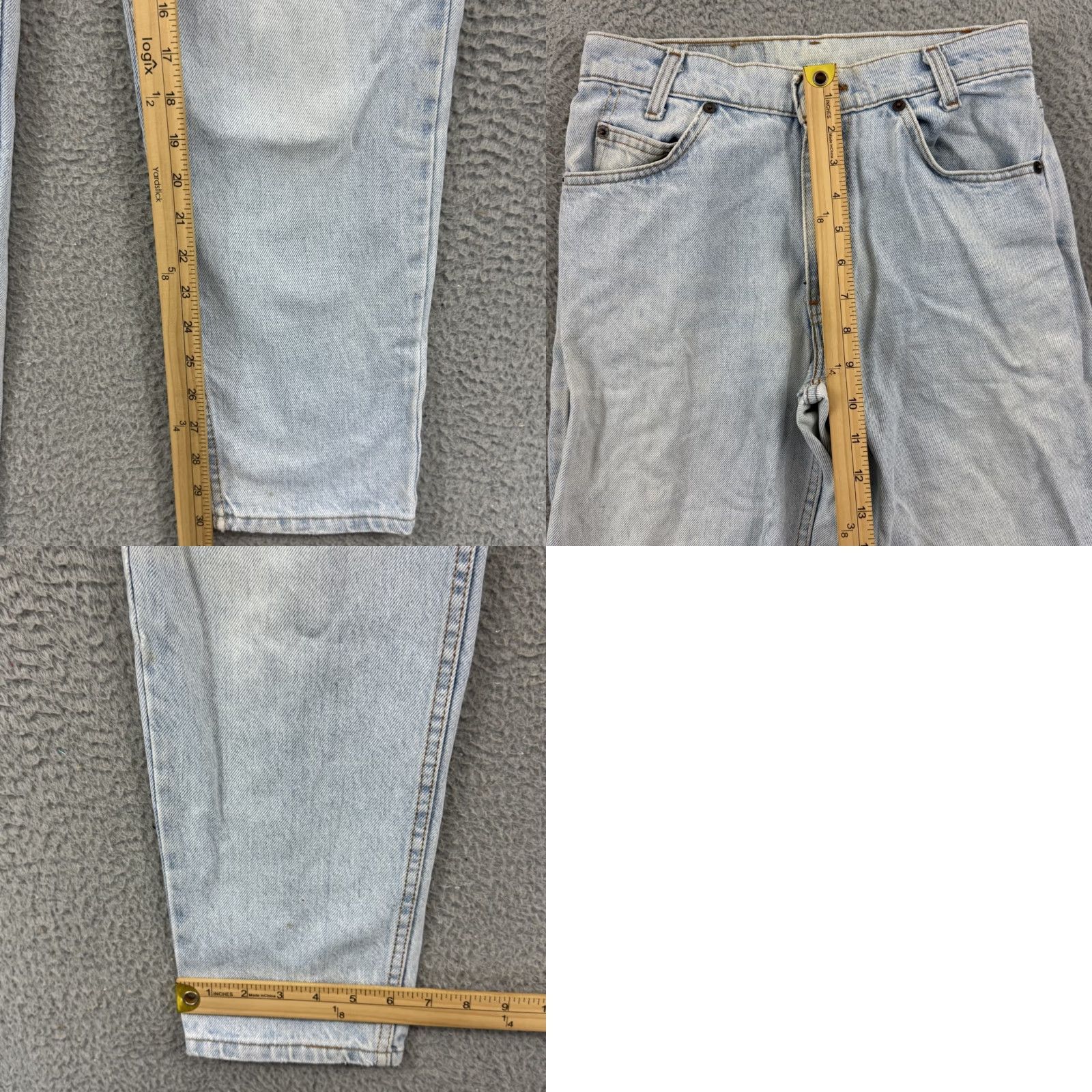 Levi's VINTAGE Levi's 550 Jeans Straight 27x30 Blue Denim 90s Orange Tab USA Mens Regular 5-Pocket Wool? Size US 27 - 9 Thumbnail