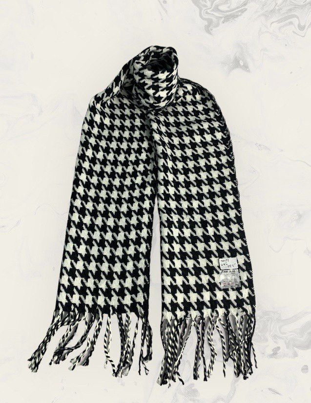 Comme Ca Ism Comme Ca Isme Houndstooth Scarf / Muffler / Neckwear Size ONE SIZE - 2 Thumbnail