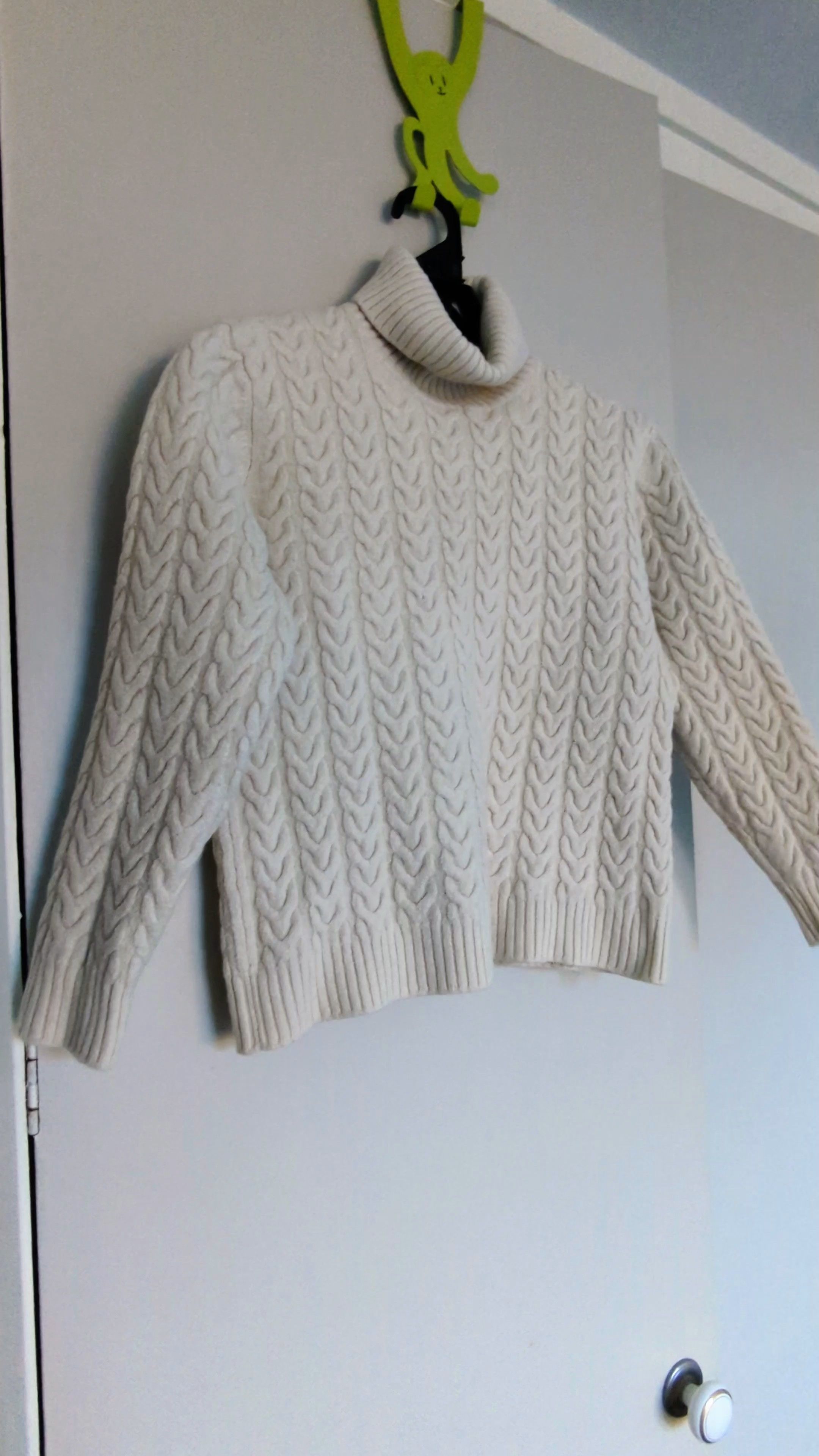 Saks Fifth Avenue White cable knit sweater cable knit jumper knives out style Size US XS / EU 42 / 0 - 12 Thumbnail