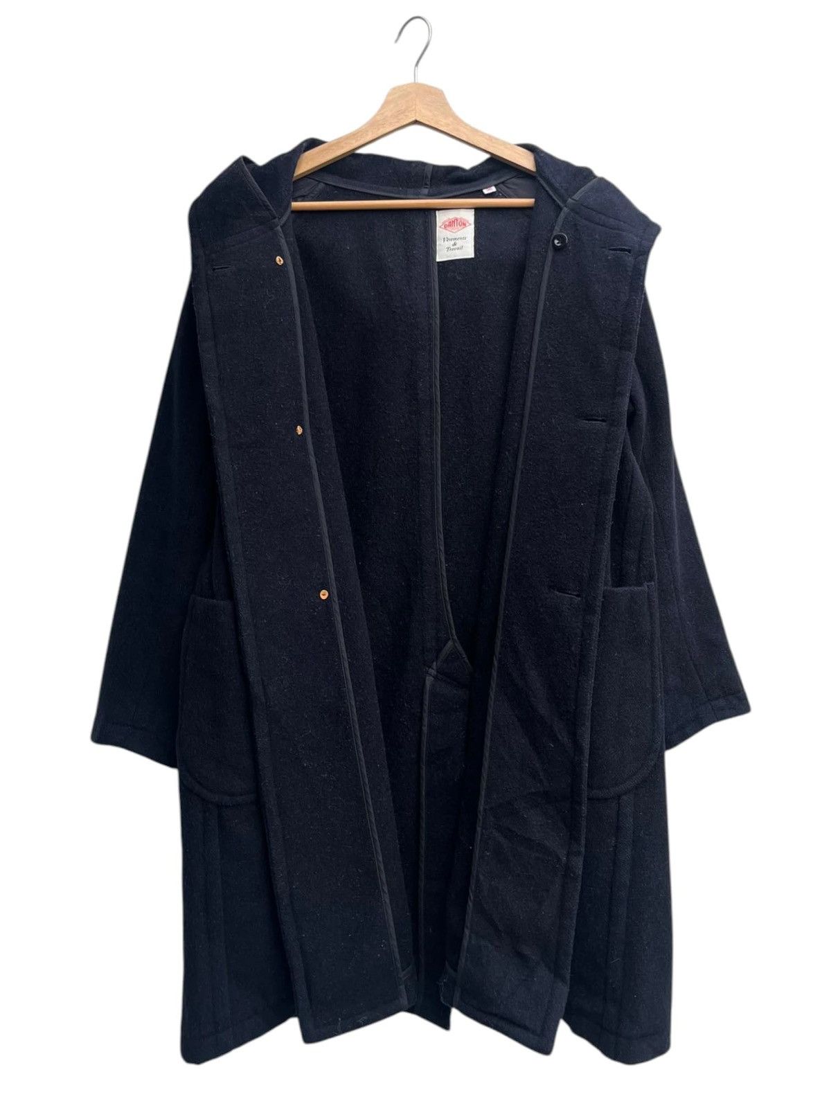 Danton Danton Wool Mossa Hooded Coat Size XS / US 0-2 / IT 36-38 - 3 Thumbnail