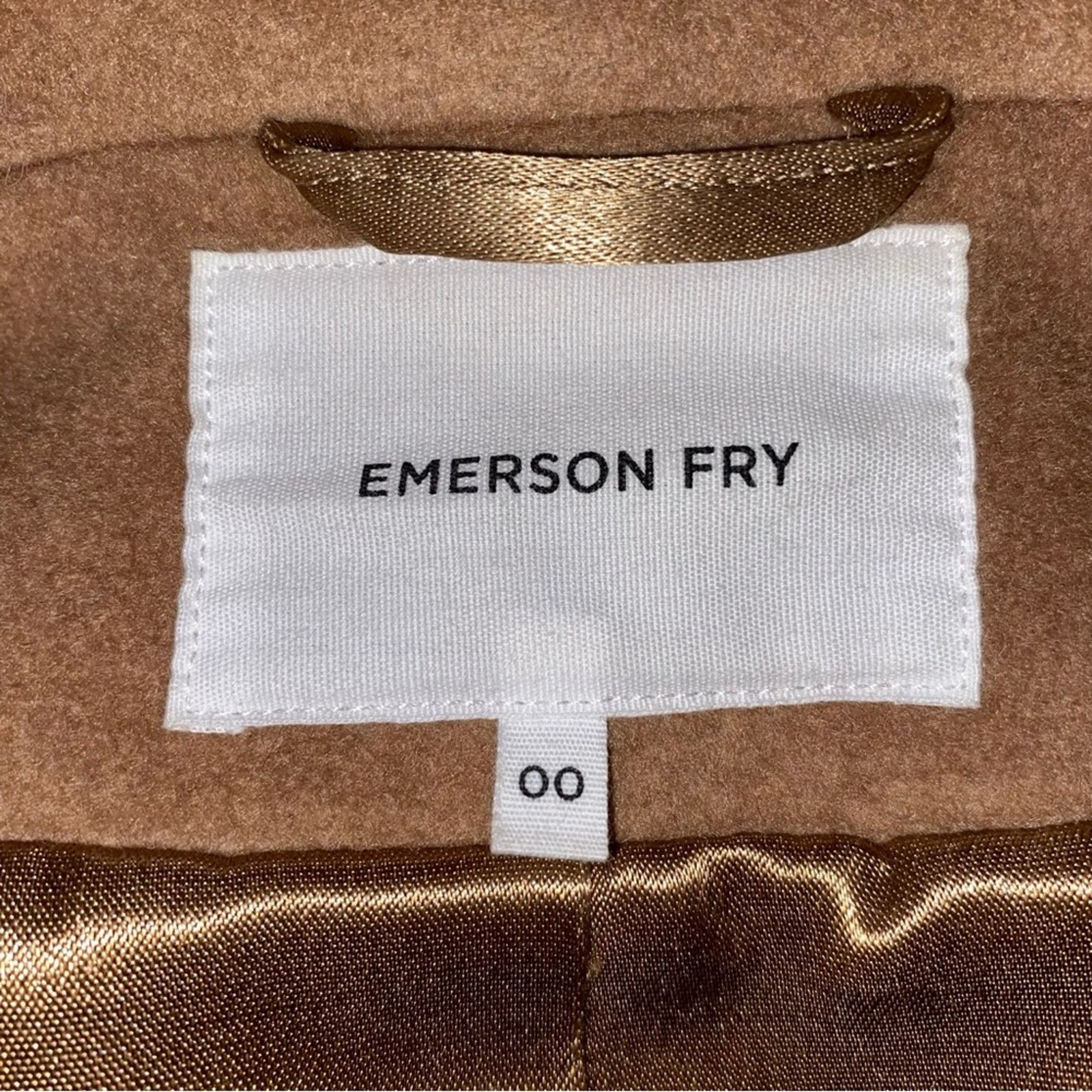 Emerson Fry Emerson Fry $328 JUDE Jacket Camel Wool Cashmere sz 00 NWOT Size XXS / US 00 / IT 34 - 4 Thumbnail