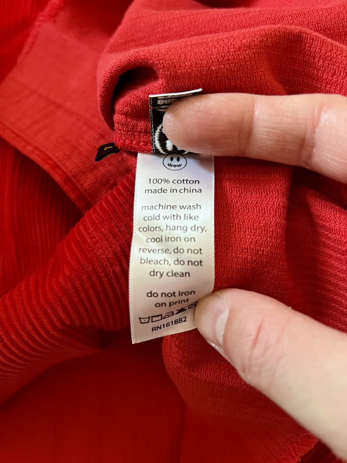 Drew House DREW CORDUROY SHORT SLEEVE SHIRT RED Size US L / EU 52-54 / 3 - 9 Thumbnail