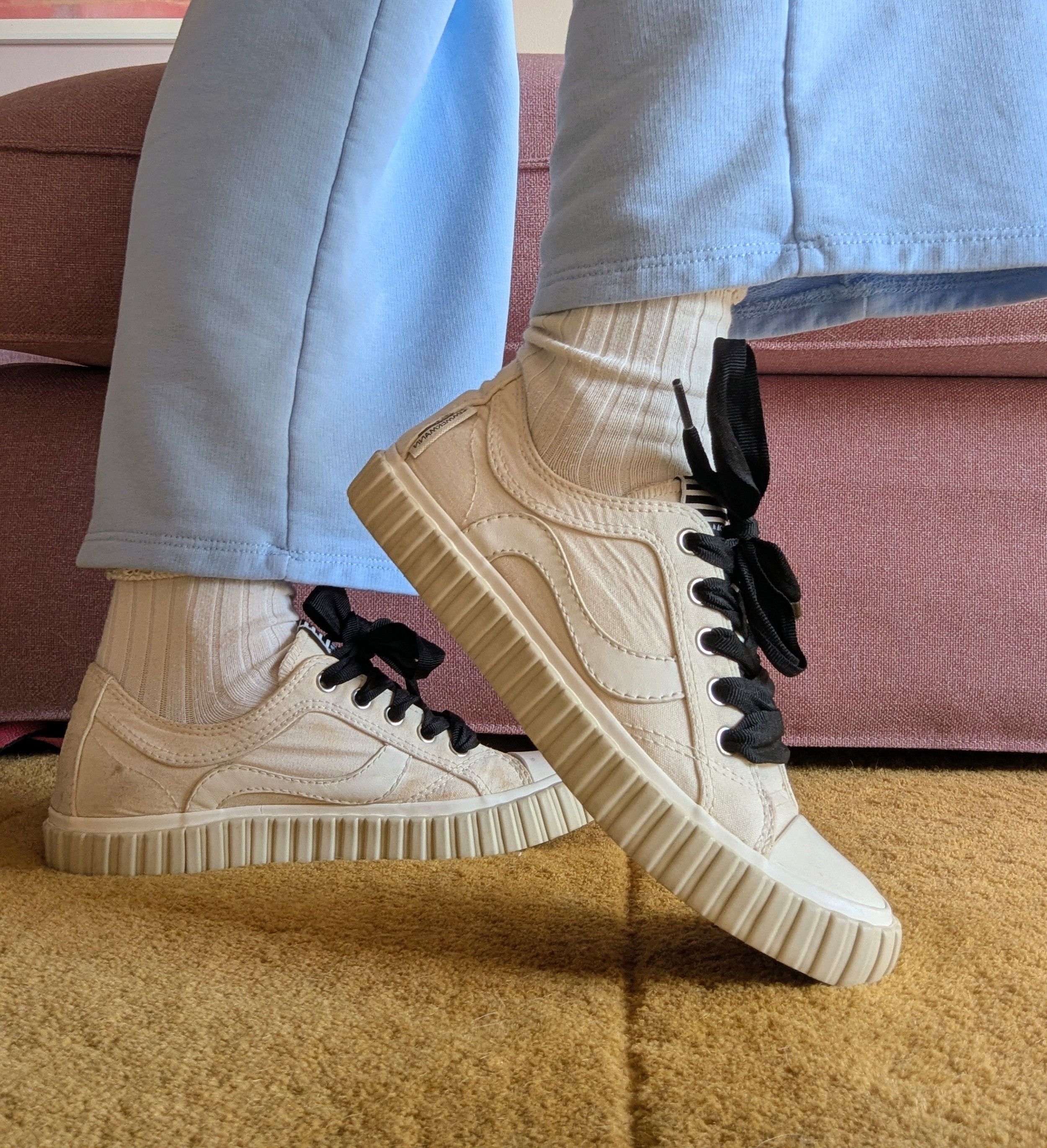 Zimmermann Zimmermann Canvas Ribbon Sneakers Cream Black 37 US 6.5 Size US 7 / IT 37 - 11 Thumbnail