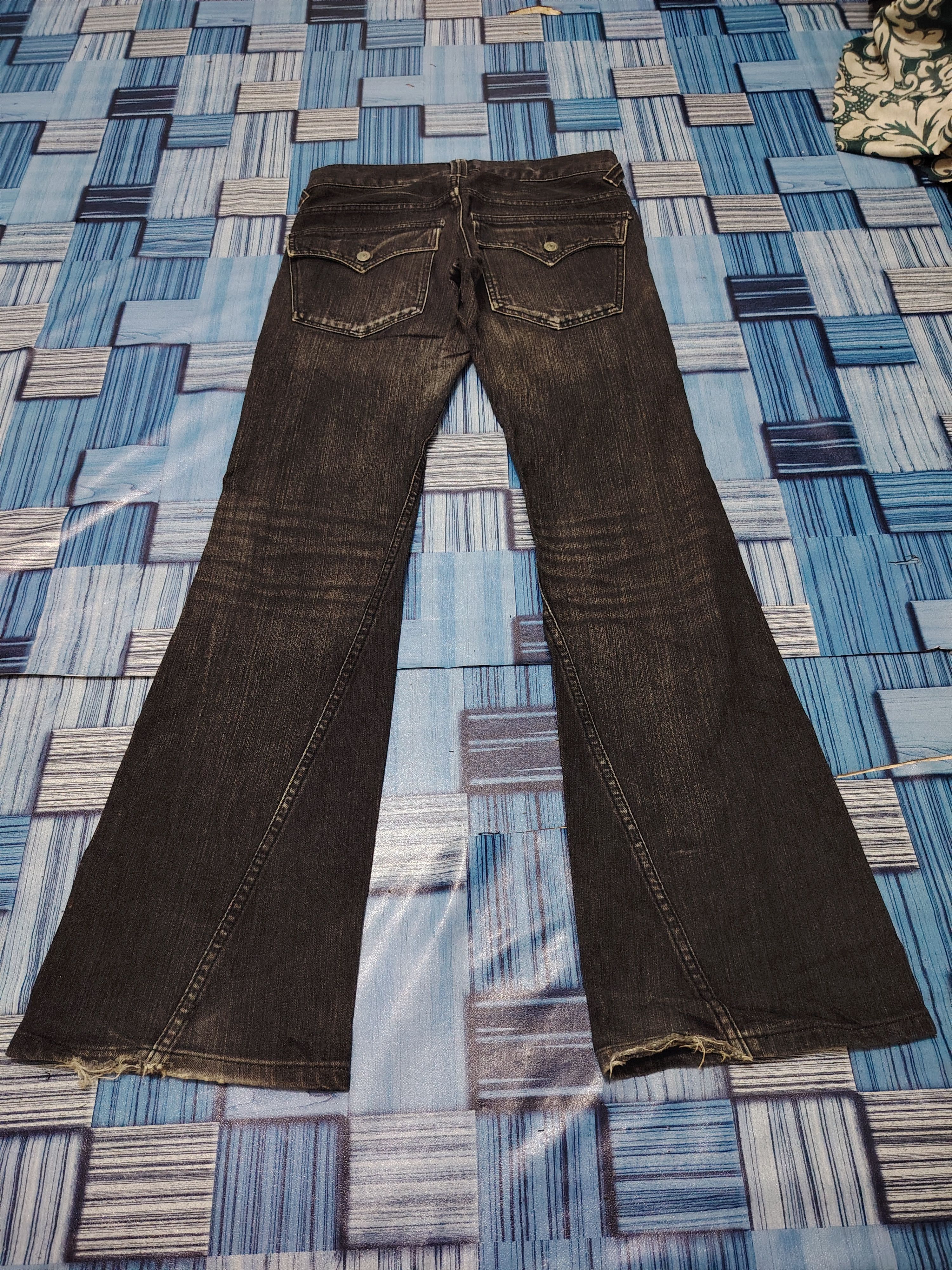 Who Decides War Japanese Modern Lovers Flared Jeans Distressed Denim Size US 30 / EU 46 - 10 Thumbnail