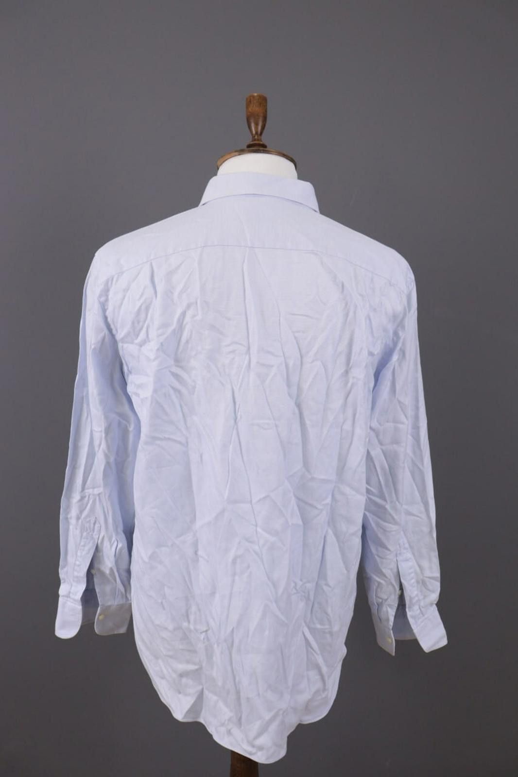Ermenegildo Zegna Ermenegildo Zegna Regualr Fit Blue Shirt Size 43 / 17 Size US M / EU 48-50 / 2 - 9 Thumbnail