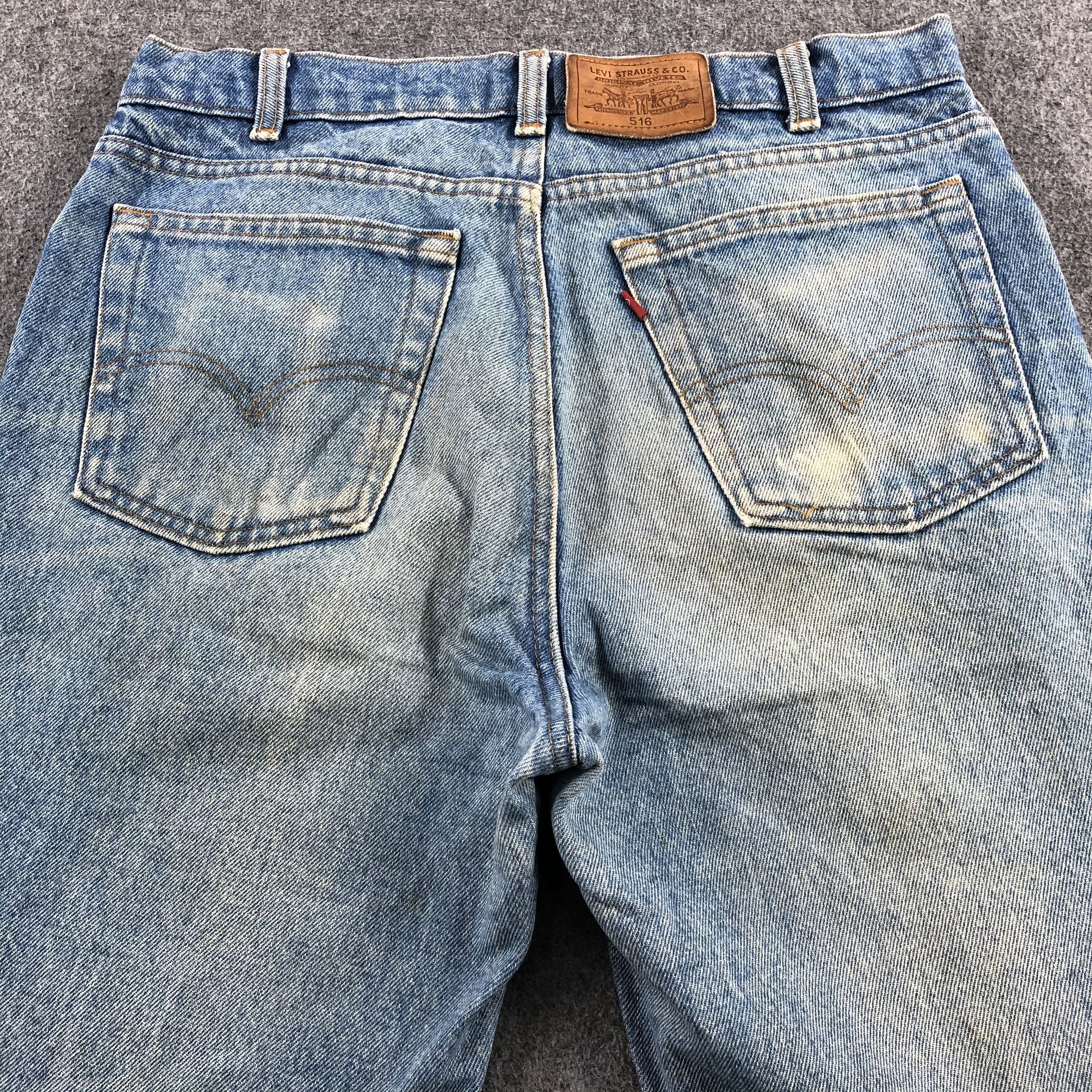 Levi's 90s Vintage Blue Wash Levis 516 Jeans-J2042 Size US 33 - 4 Thumbnail