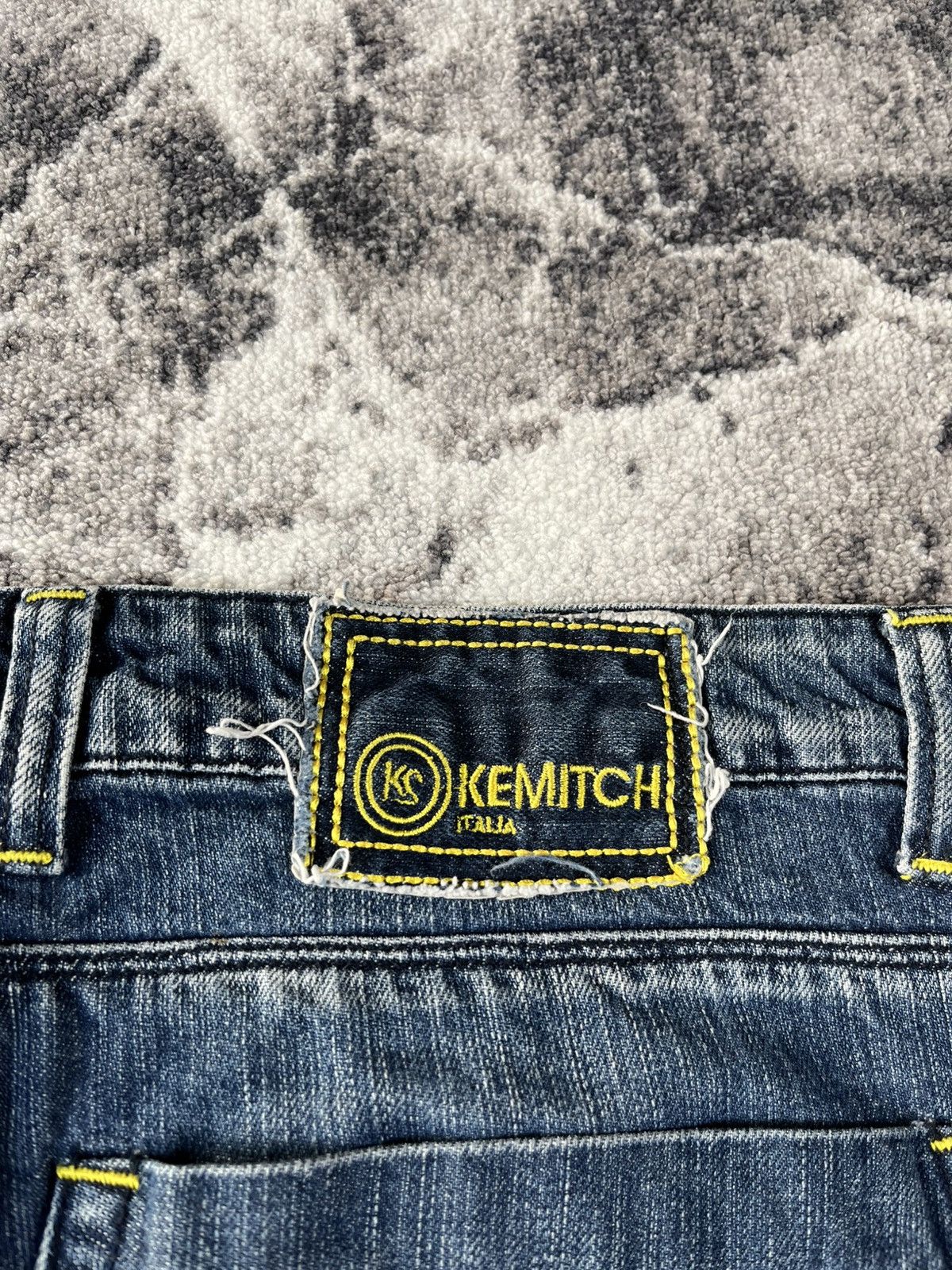 Other Kemitch Distressed Slim Biker Jeans Y2K Italy Size US 37 - 14 Thumbnail