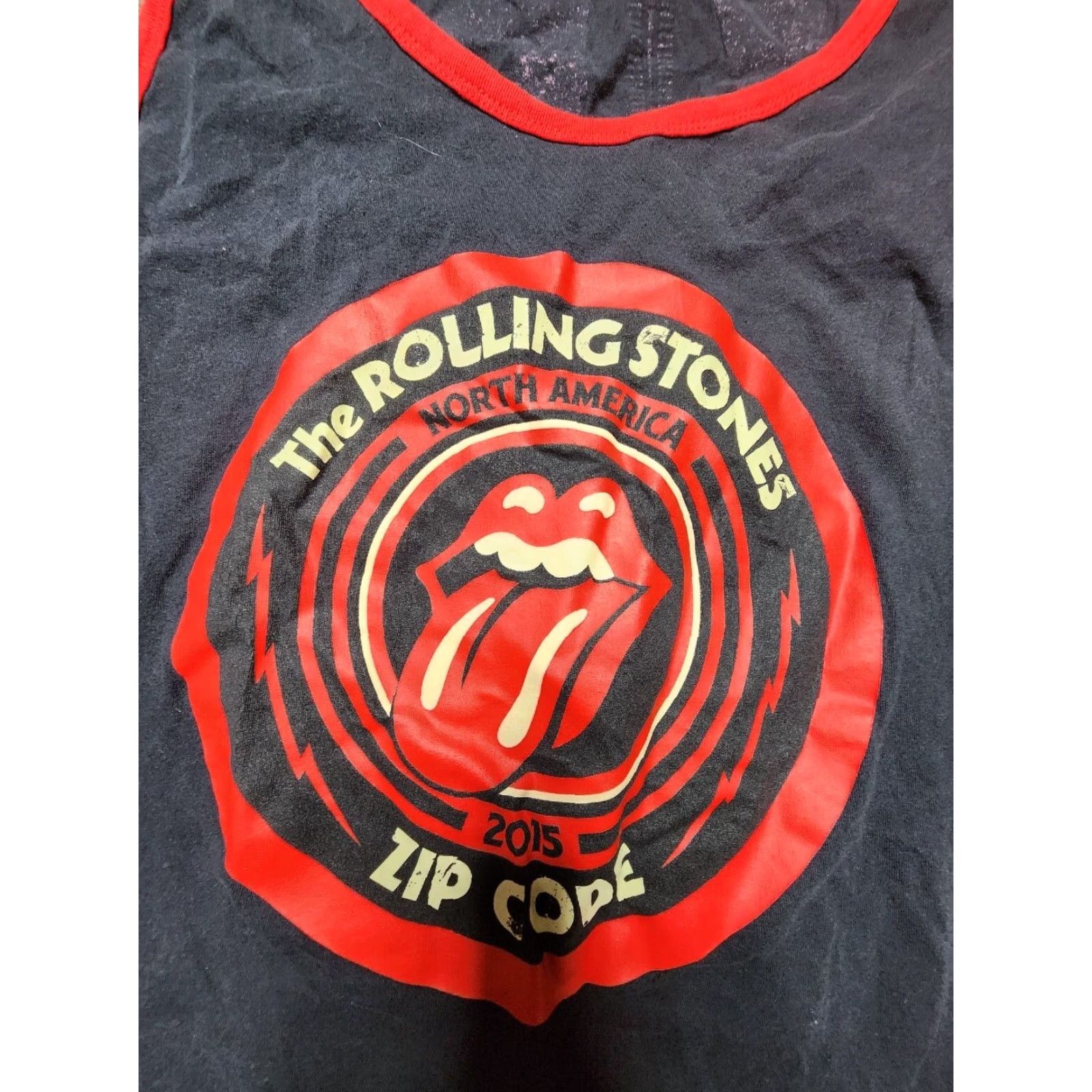 Doublet Zip Code Rolling Stones TankTop 2XL Adult Black Double-Sided Graphic 2015 Tour Mens Size US XXL / EU 58 / 5 - 4 Thumbnail