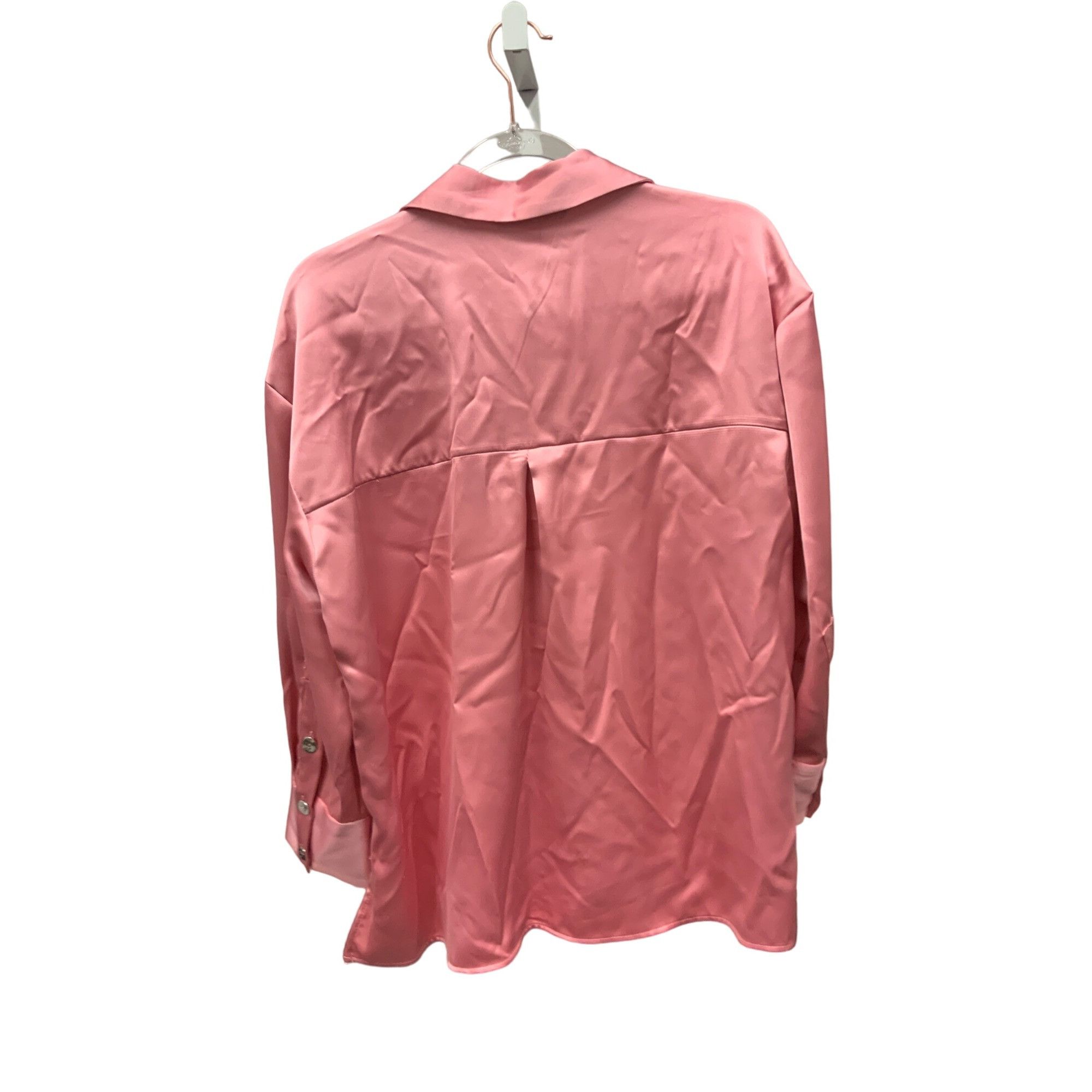 Zara Zara Buttoned Satin Effect Shirt Size S / US 4 / IT 40 - 4 Thumbnail