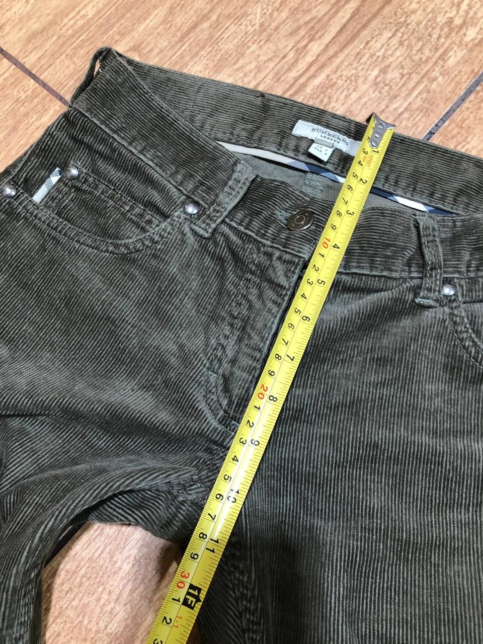 Burberry Vintage BURBERRY Womens Corduroy Chino PANTS CASUAL Size 27" / US 4 / IT 40 - 11 Thumbnail