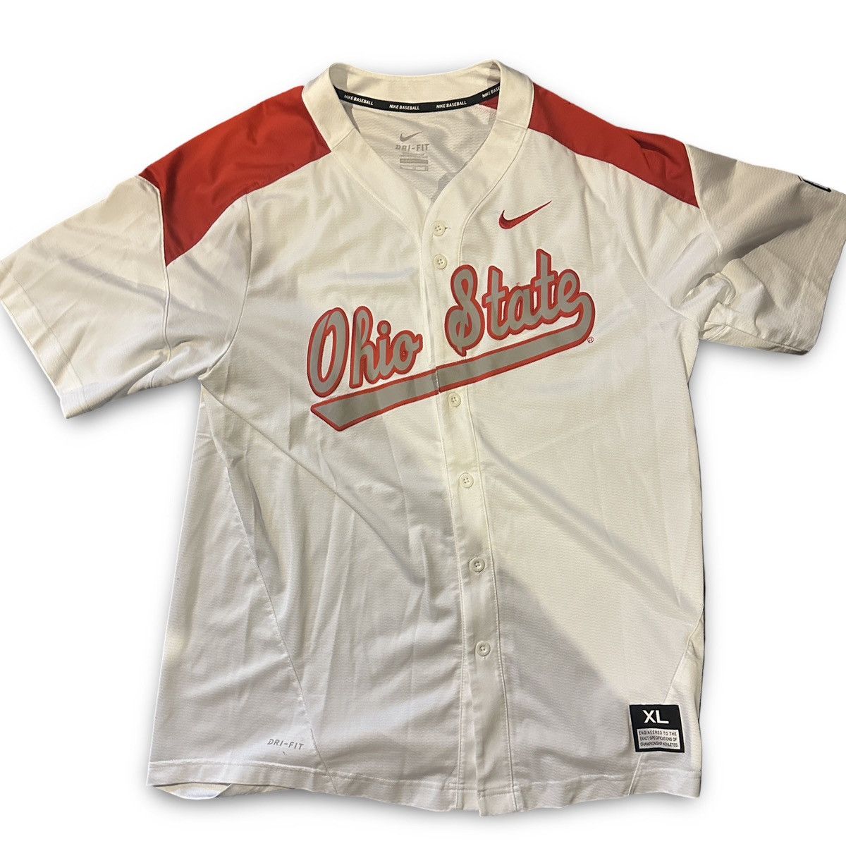 NCAA × Nike NIKE Ohio State Baseball Jersey Size US XL / EU 56 / 4 - 1 Thumbnail