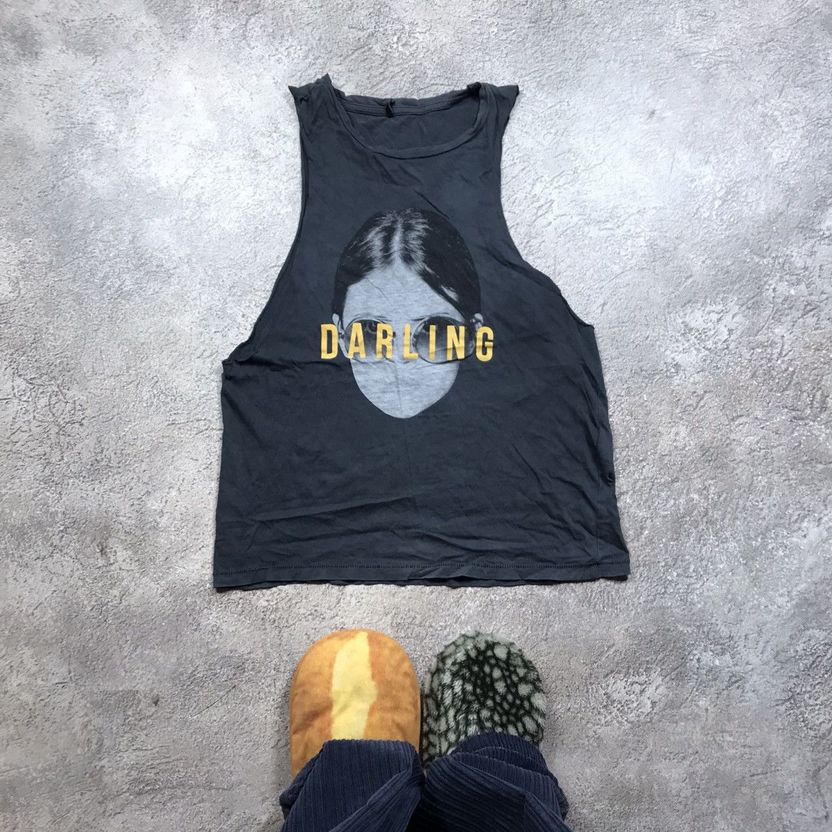 Vintage Vintage 90s Y2K Darling Graphic Tank Top Grunge Tapered S Size US S / EU 44-46 / 1 - 1 Thumbnail