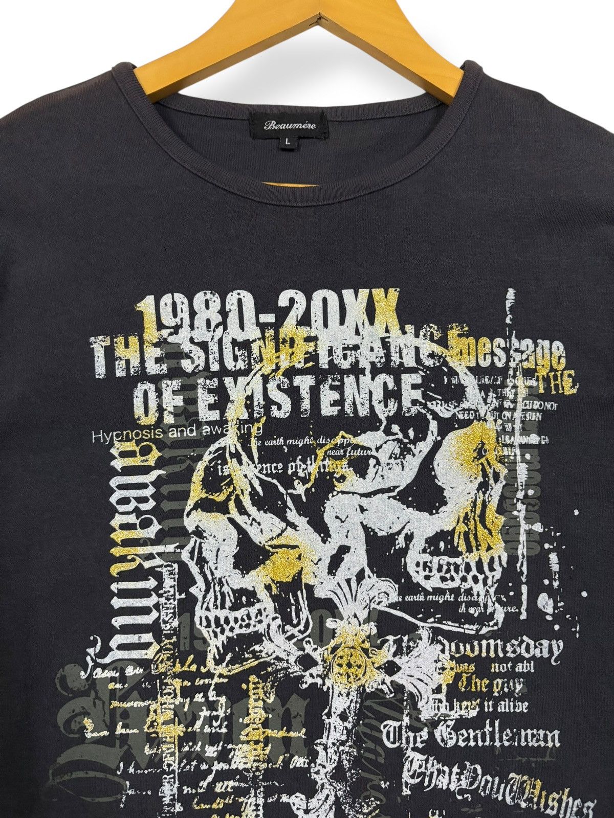 Affliction Vintage Japanese Beaumere Skulls Printed Punk Grunge Tees Size US M / EU 48-50 / 2 - 3 Thumbnail