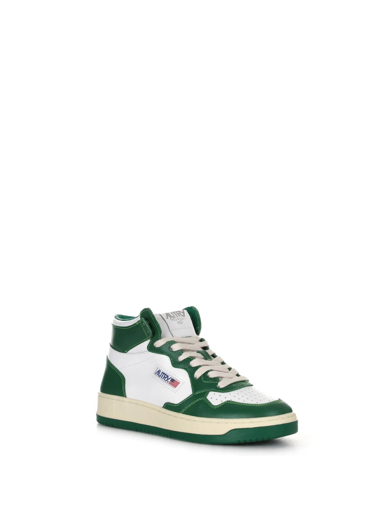 AUTRY o1y0426 Logo Hi-Top Sneakers in Green/White Size US 9 / EU 42 - 2 Thumbnail