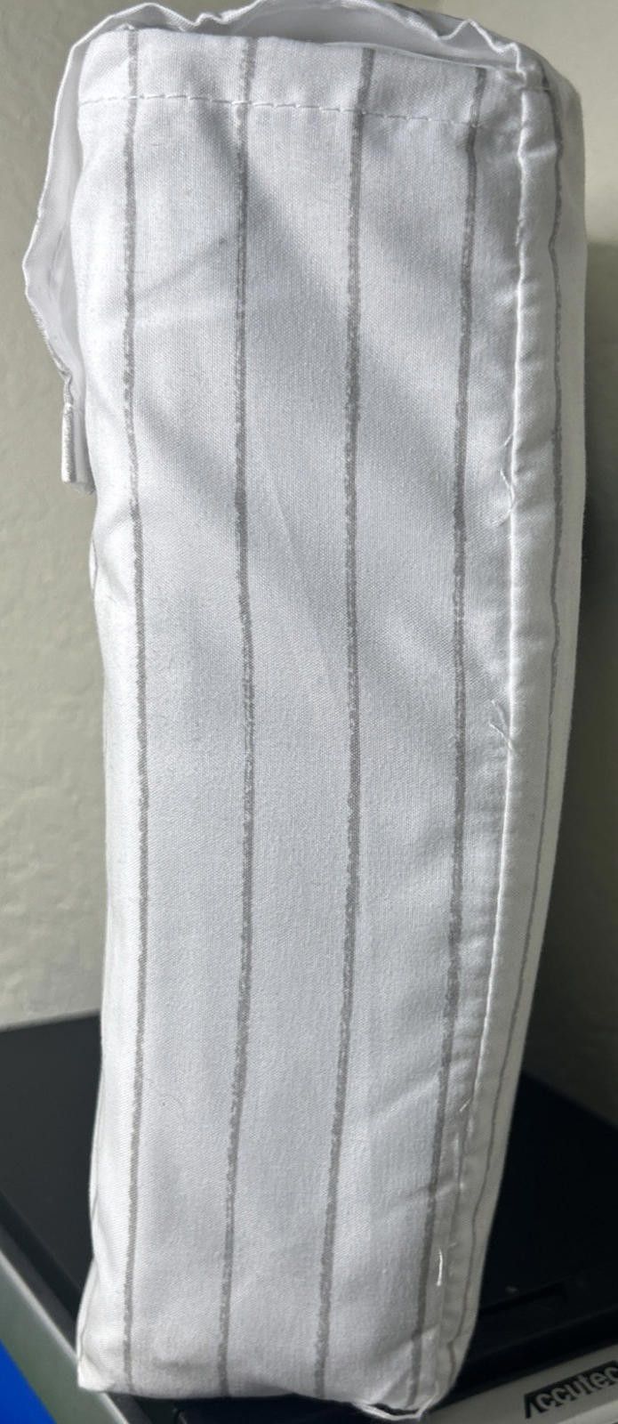 Designer MAINSTAYS gray stripes FULL 3 pc microfiber sheet set NEW Size ONE SIZE - 2 Thumbnail
