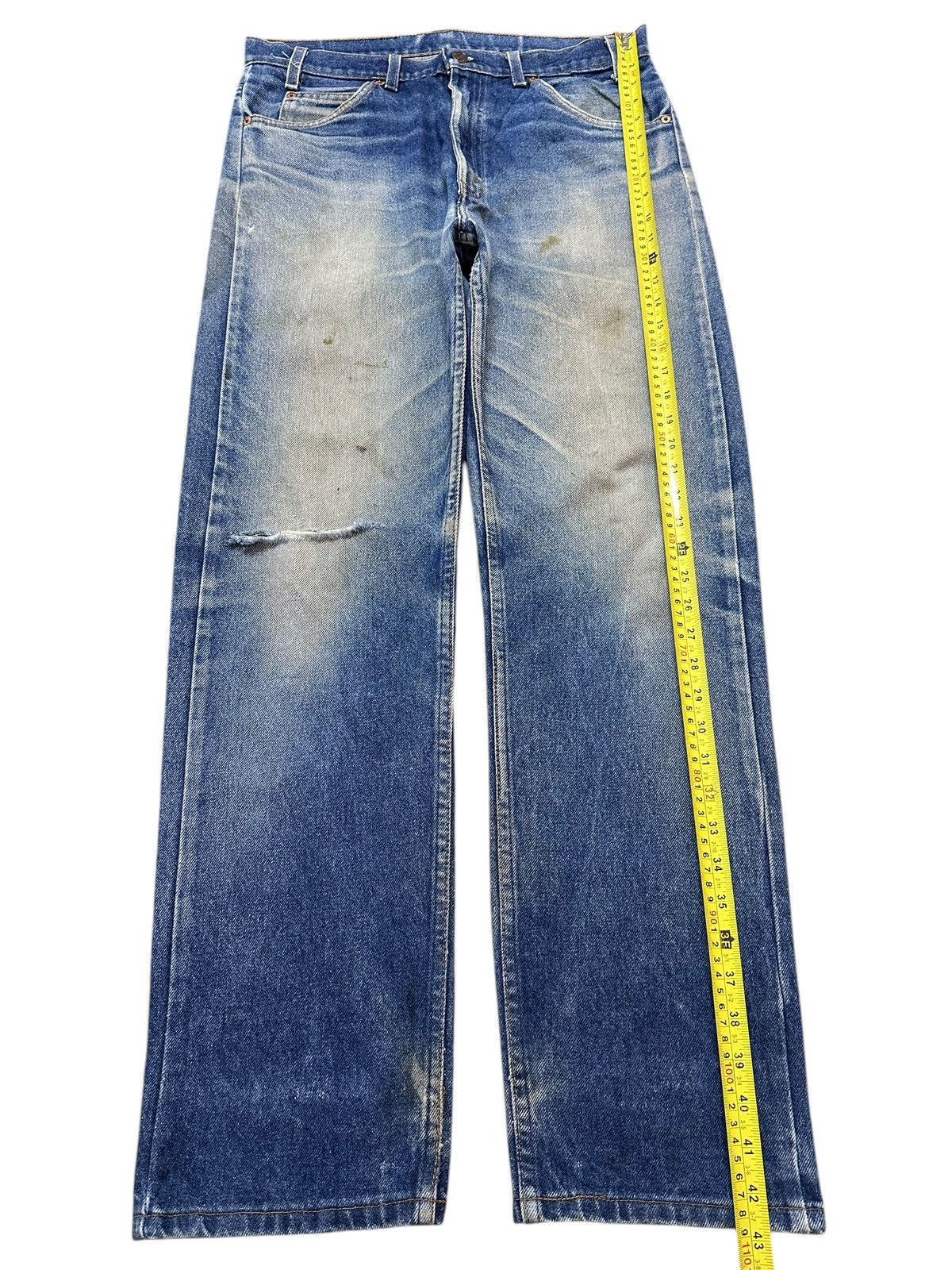 Levi's Vintage 80s Levis Orange Tab Faded Wash Distress Jeans Size US 33 - 11 Thumbnail