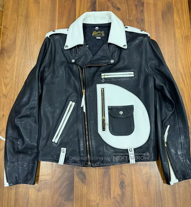 Buco Buco Limited black and white patchwork leather jacket Size US M / EU 48-50 / 2 - 1 Thumbnail
