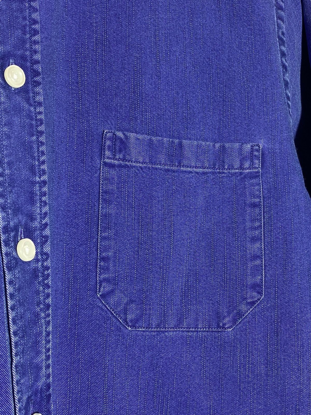 Eton 🔥 ETON DENIM BUTTON DOWN SHIRT SLIM FIT PREPPY STYLE Size US M / EU 48-50 / 2 - 16 Thumbnail