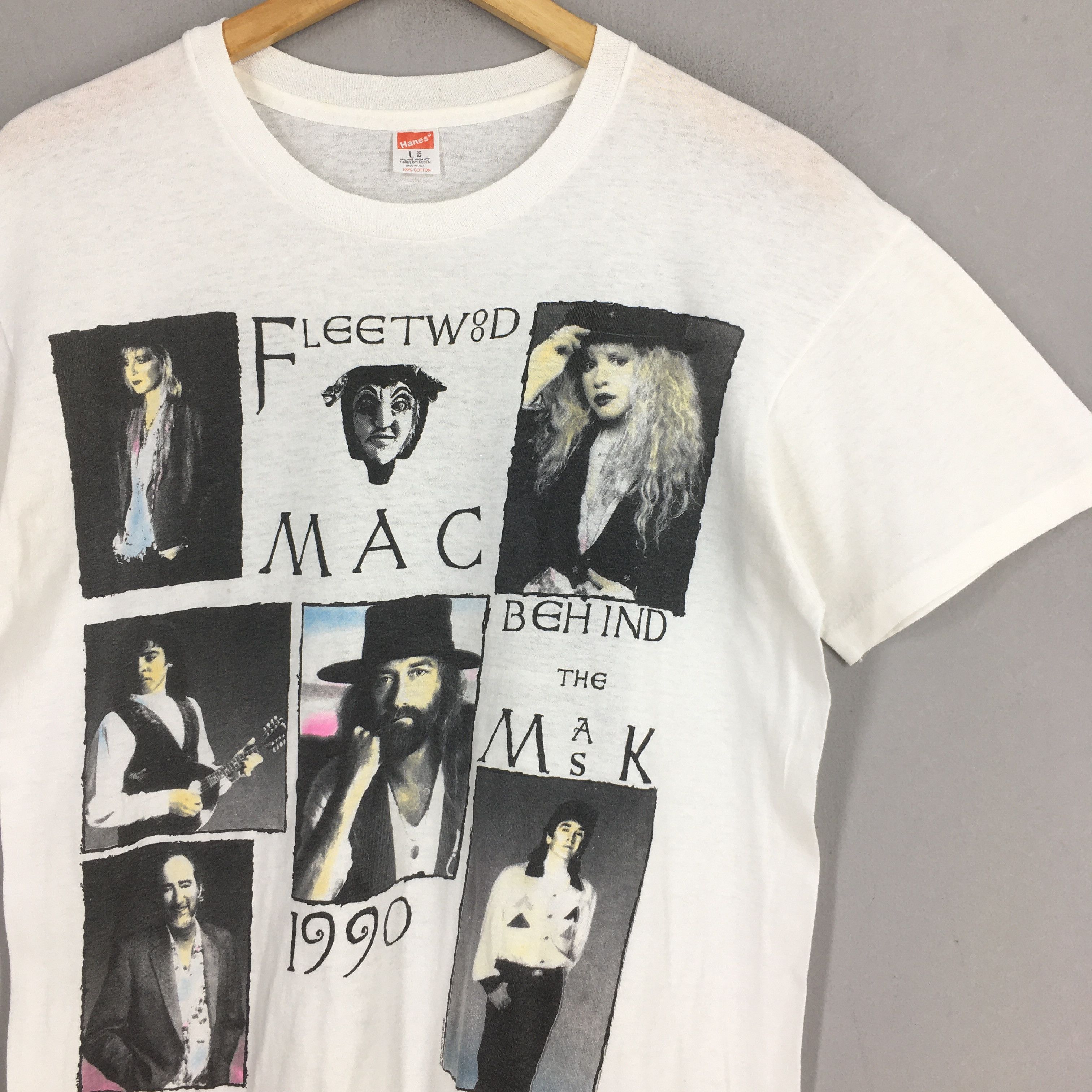 Band Tees × Vintage Vintage 90 Fleetwood Mac Line Up Band White T shirt Large Size US L / EU 52-54 / 3 - 2 Thumbnail