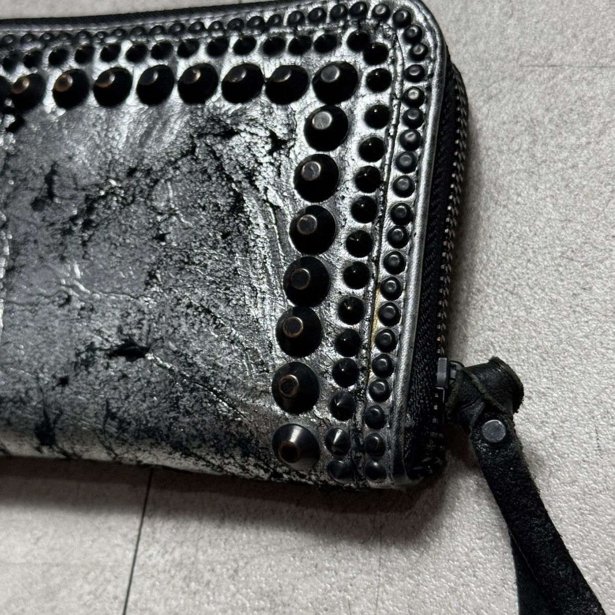 14th Addiction × If Six Was Nine × KMRii Kmrii Studed Skull Holder Long Wallet Size ONE SIZE - 3 Thumbnail