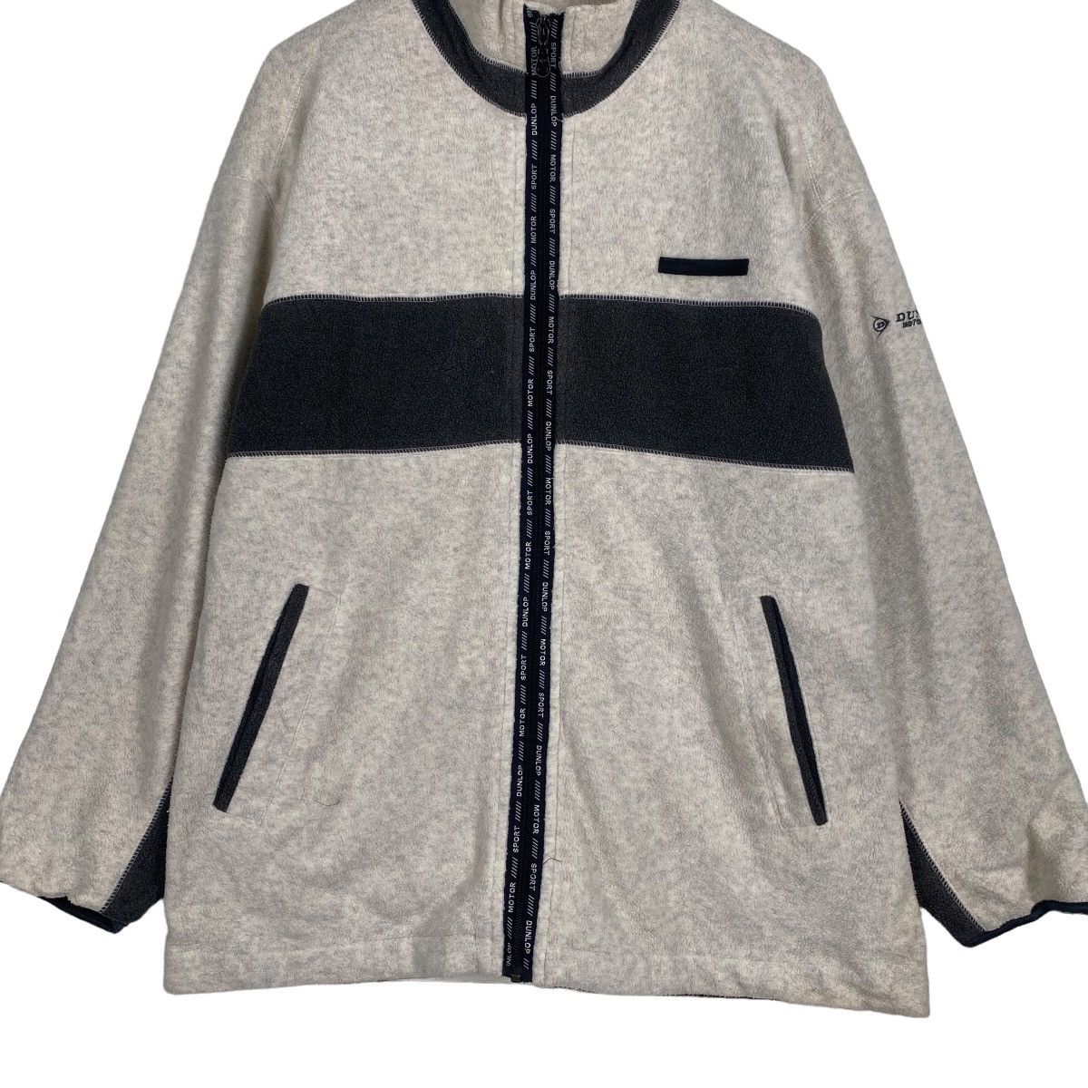 Dunlop × Japanese Brand × Vintage Vintage Dunlop fleece zipper jacket Size US L / EU 52-54 / 3 - 5 Thumbnail