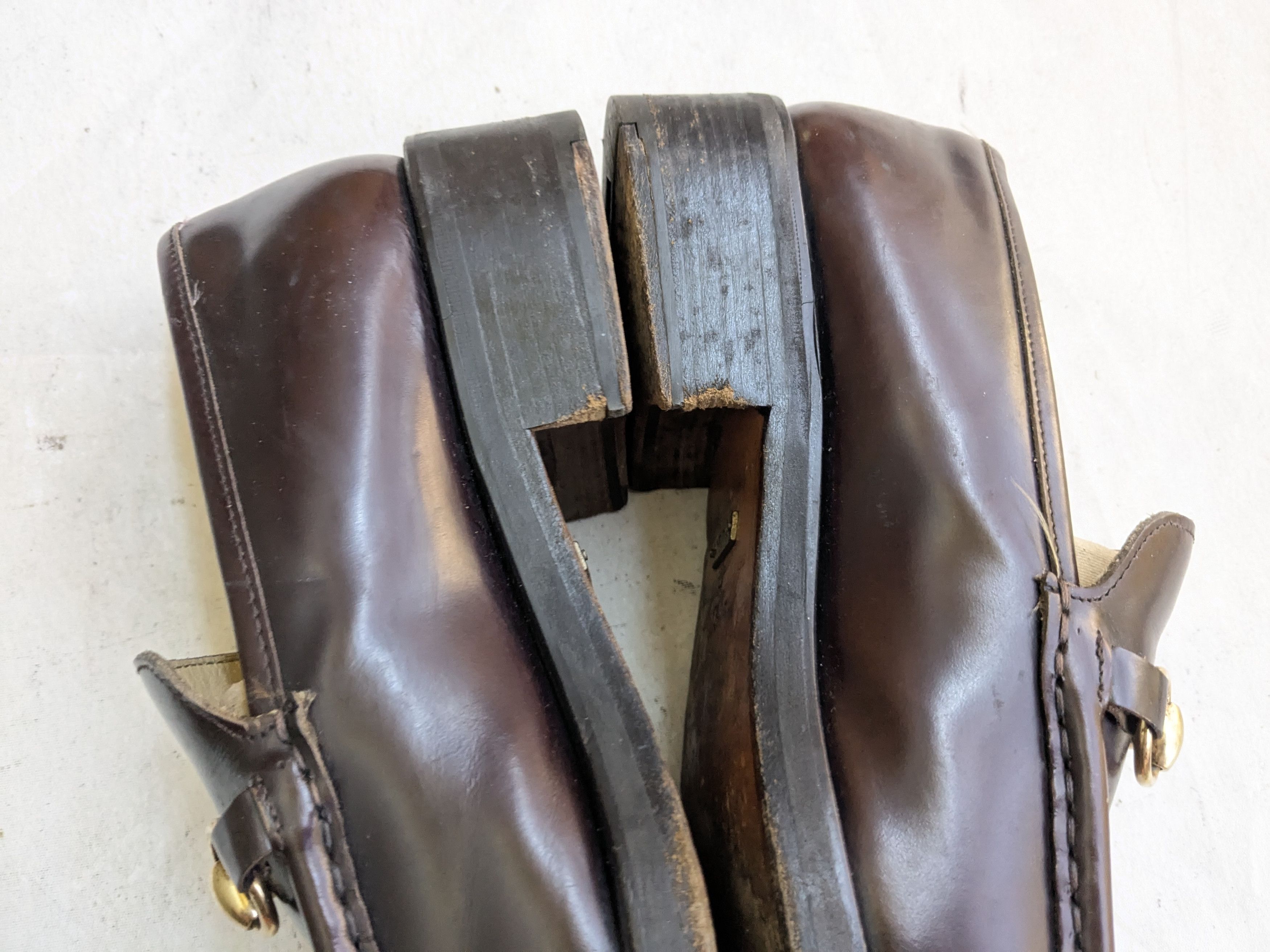 Gucci Gucci Horsebit Loafers Burgundy 10 D Leather Italy Slip On Size US 10 / EU 43 - 10 Thumbnail