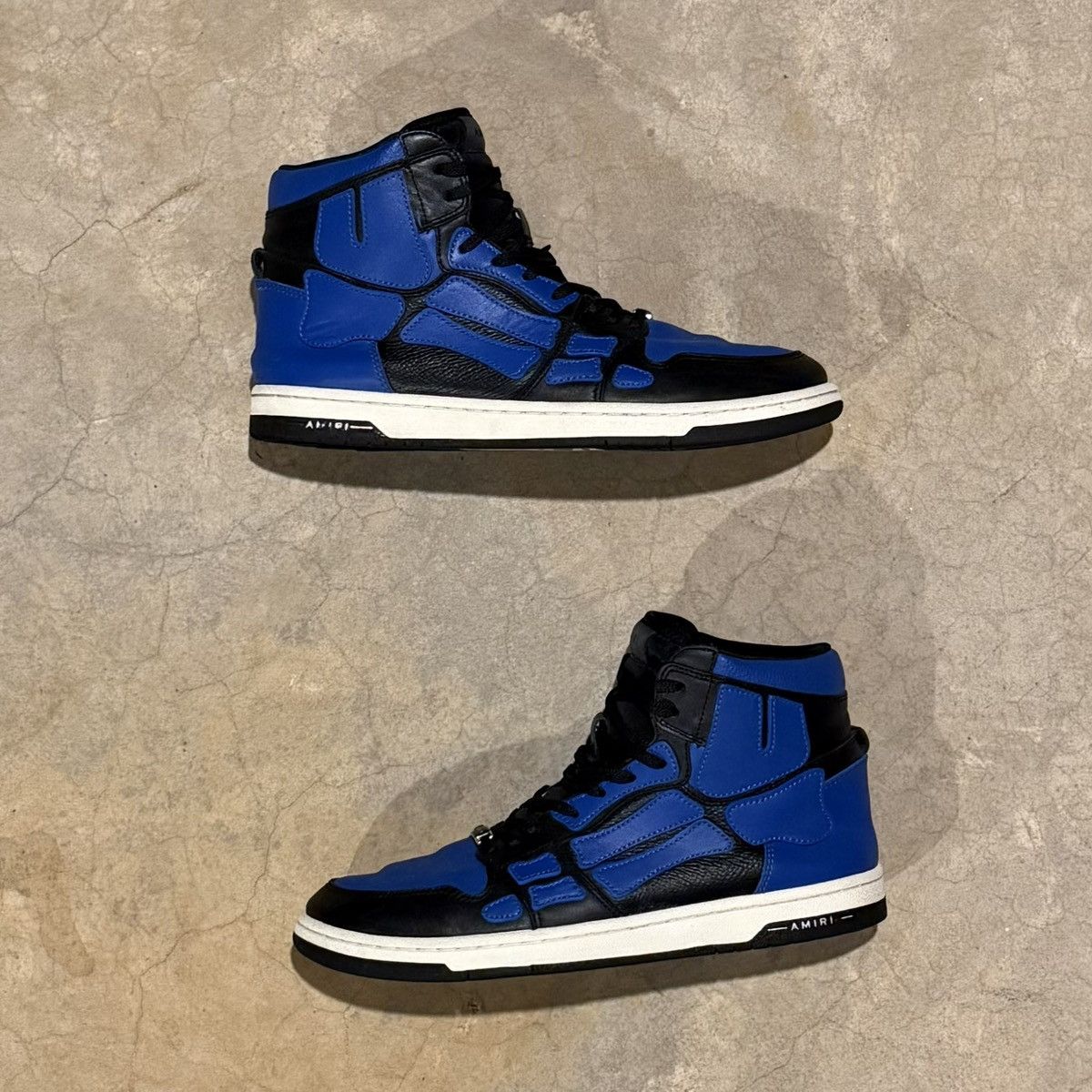Amiri Amiri Skel Top High Sneaker Black Blue US 11 Size US 11 / EU 44 - 3 Thumbnail