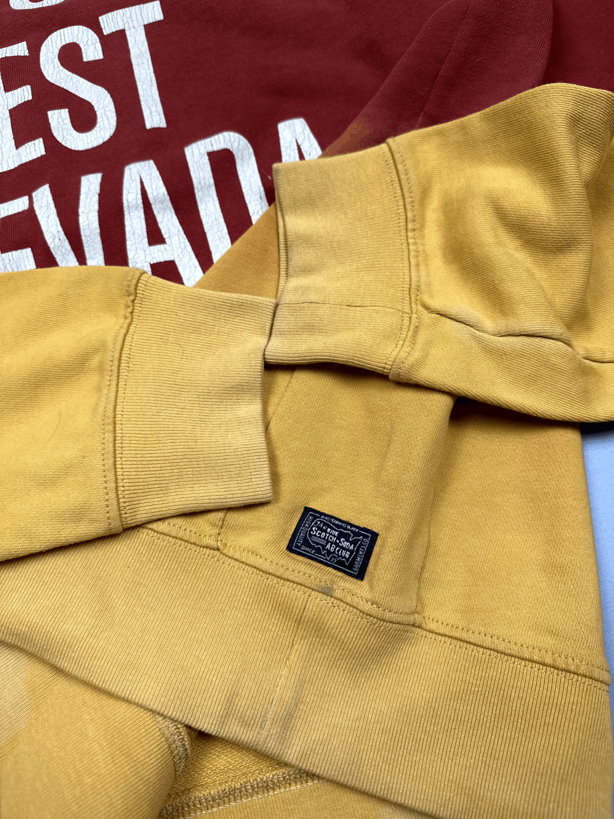 Scotch & Soda Red Yellow Gradient Print Sweatshirt Scotch&Soda Size US L / EU 52-54 / 3 - 3 Thumbnail