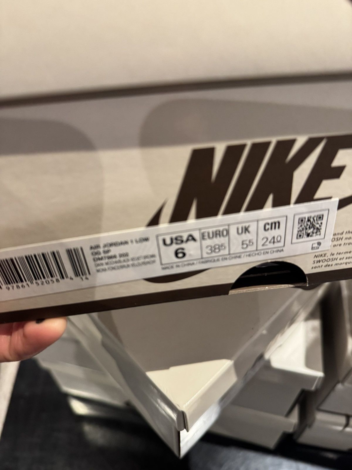 Jordan Brand jordan 1 low travis scott velvet brown Size US 6 / EU 39 - 8 Thumbnail