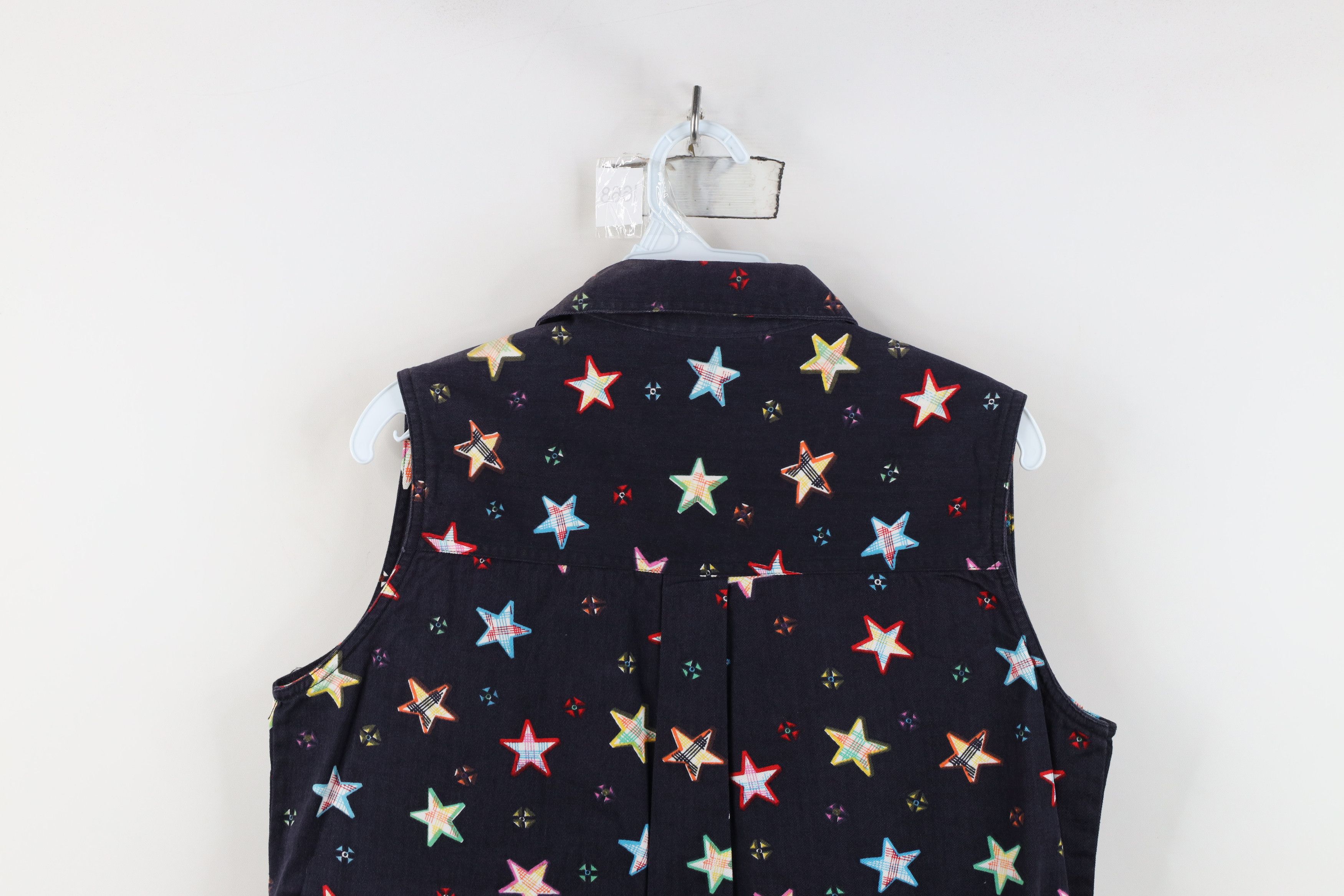 Vintage Deadstock Vintage 90s Streetwear Sleeveless Button Shirt Size M / US 6-8 / IT 42-44 - 14 Thumbnail