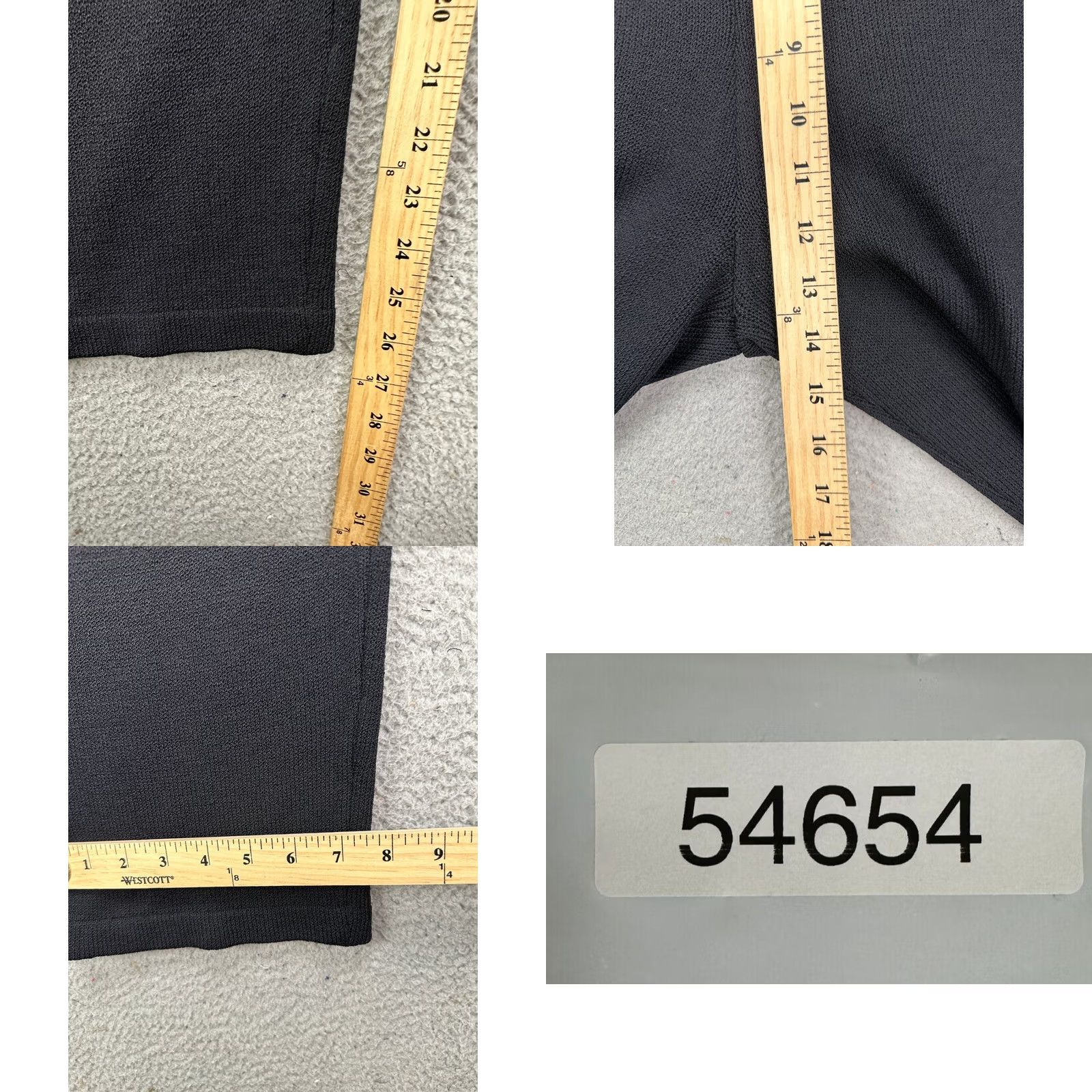 St. John St John Pants Women 6 Black Basic Stretch Knit Jersey Tapered Pull On Pleated Size S / US 4 / IT 40 - 8 Thumbnail