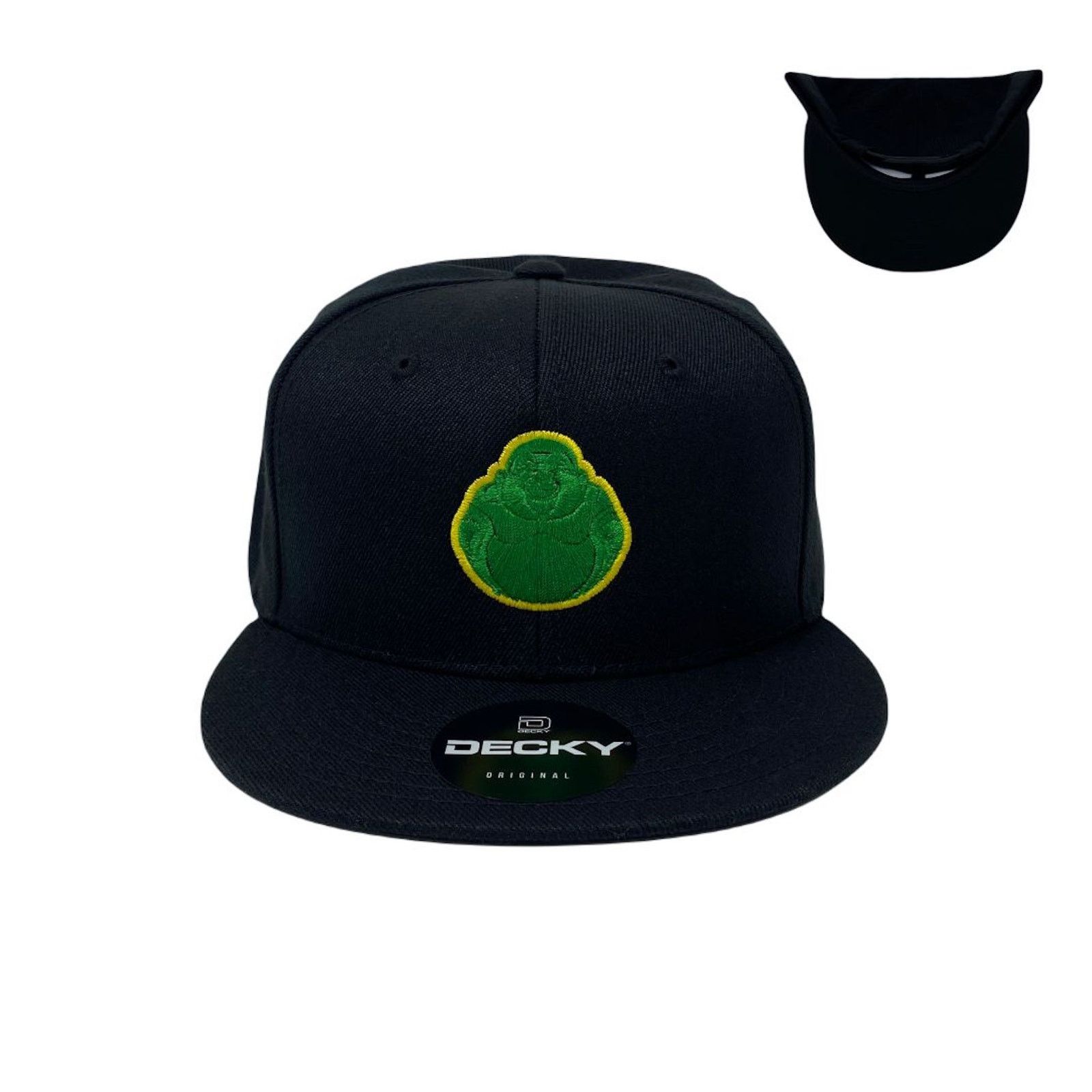 Other Buddha Green Snapback Hat All Black Size ONE SIZE - 1 Thumbnail