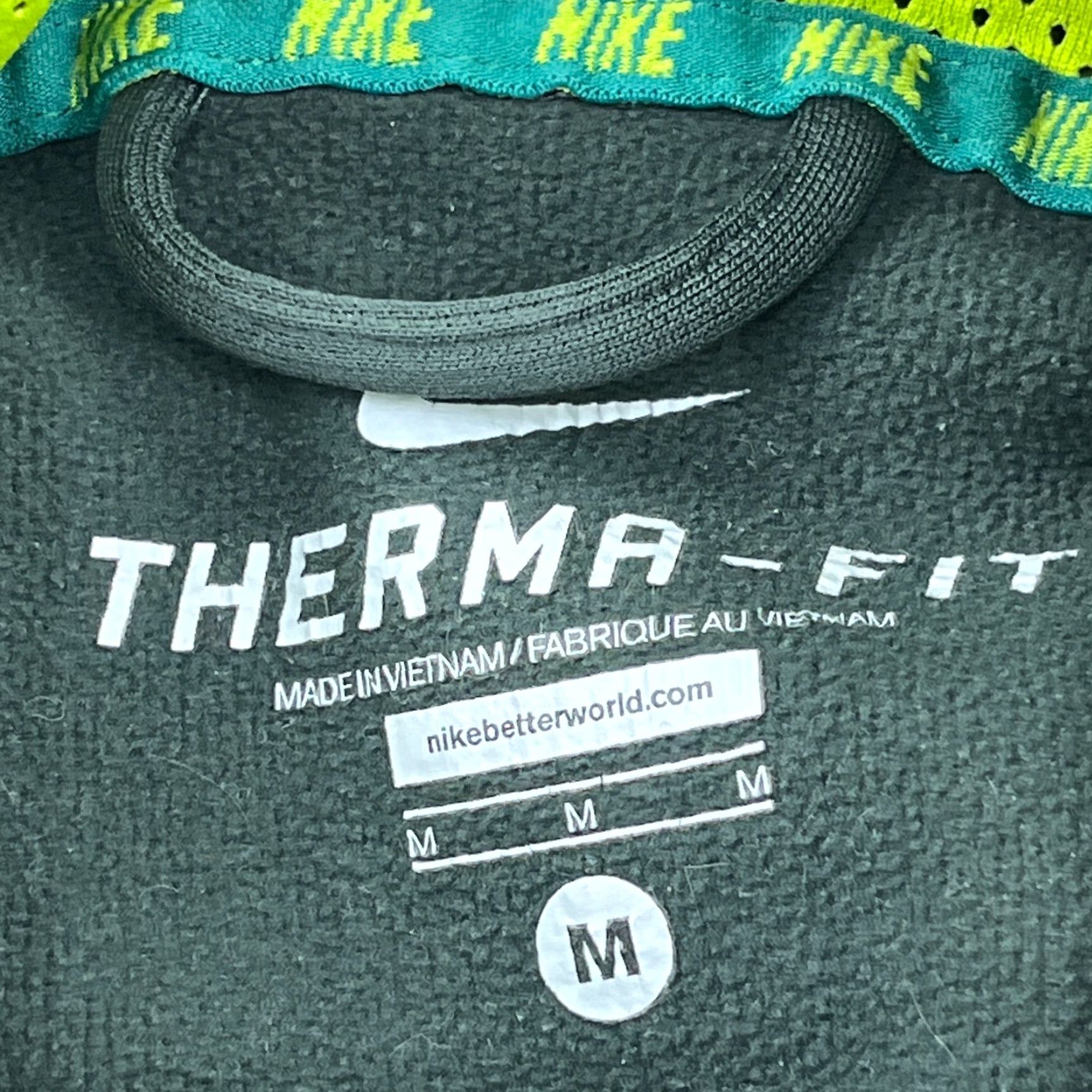 Nike Nike Hoodie Men Medium Green Therma Fit Sweatshirt Sports Logo Pullover Size US M / EU 48-50 / 2 - 4 Thumbnail