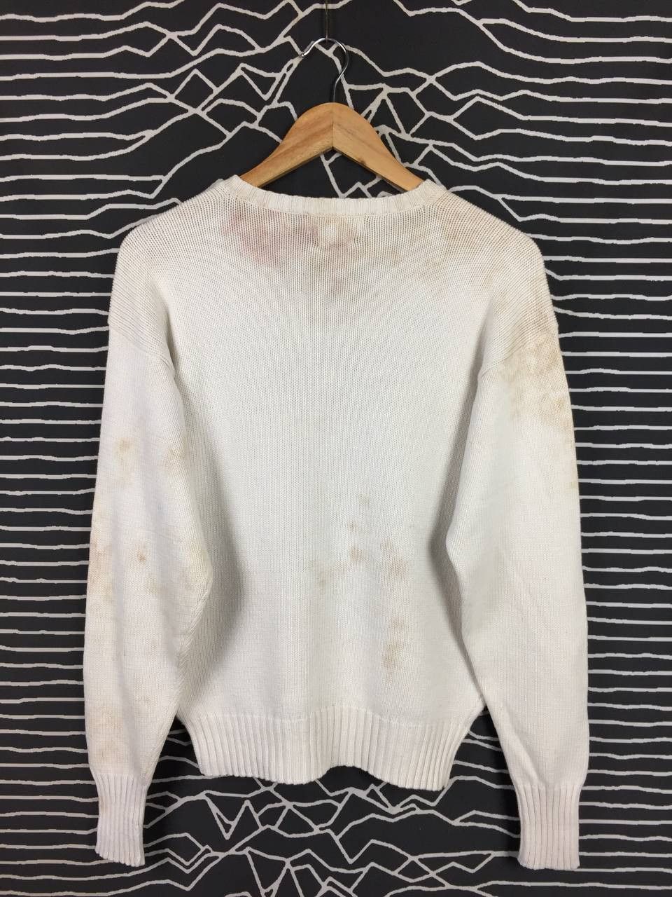 Polo Ralph Lauren Distressed Polo Ralph Lauren Cropped Fit V-Neck Knit Sweater Size US M / EU 48-50 / 2 - 9 Thumbnail