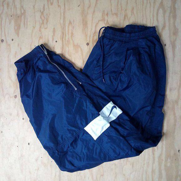 Nike × Vintage Vintage Nike Team Mesh Lined Wind Pants Joggers Trainers Size US 32 / EU 48 - 1 Thumbnail