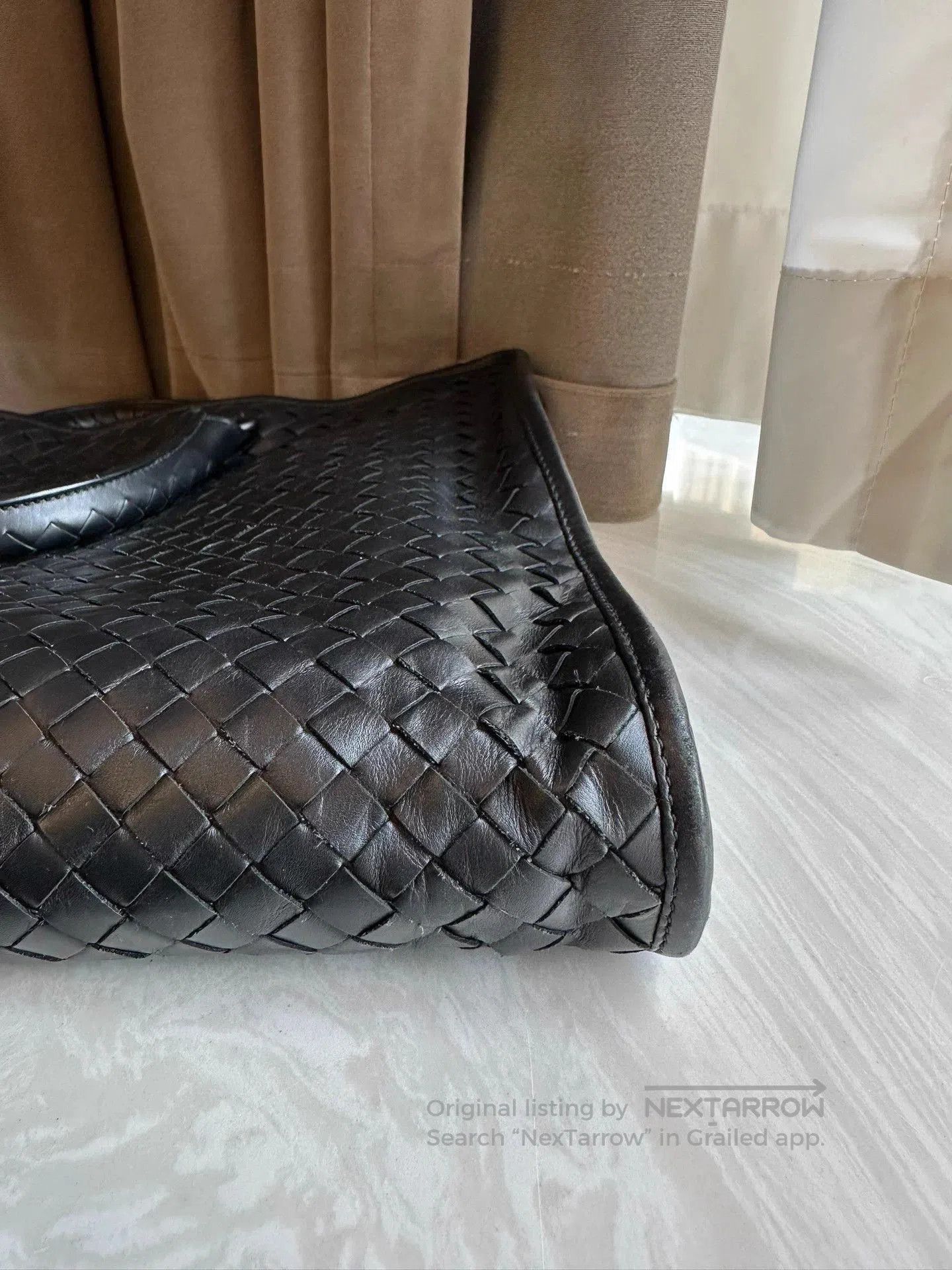 Bvlgari Black Woven Briefcase with Adjustable Strap. Size ONE SIZE - 8 Thumbnail