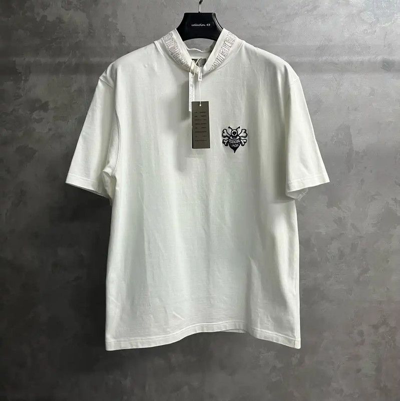 Dior Dior White Cotton Men's T-Shirt 0089 Size US S / EU 44-46 / 1 - 1 Thumbnail