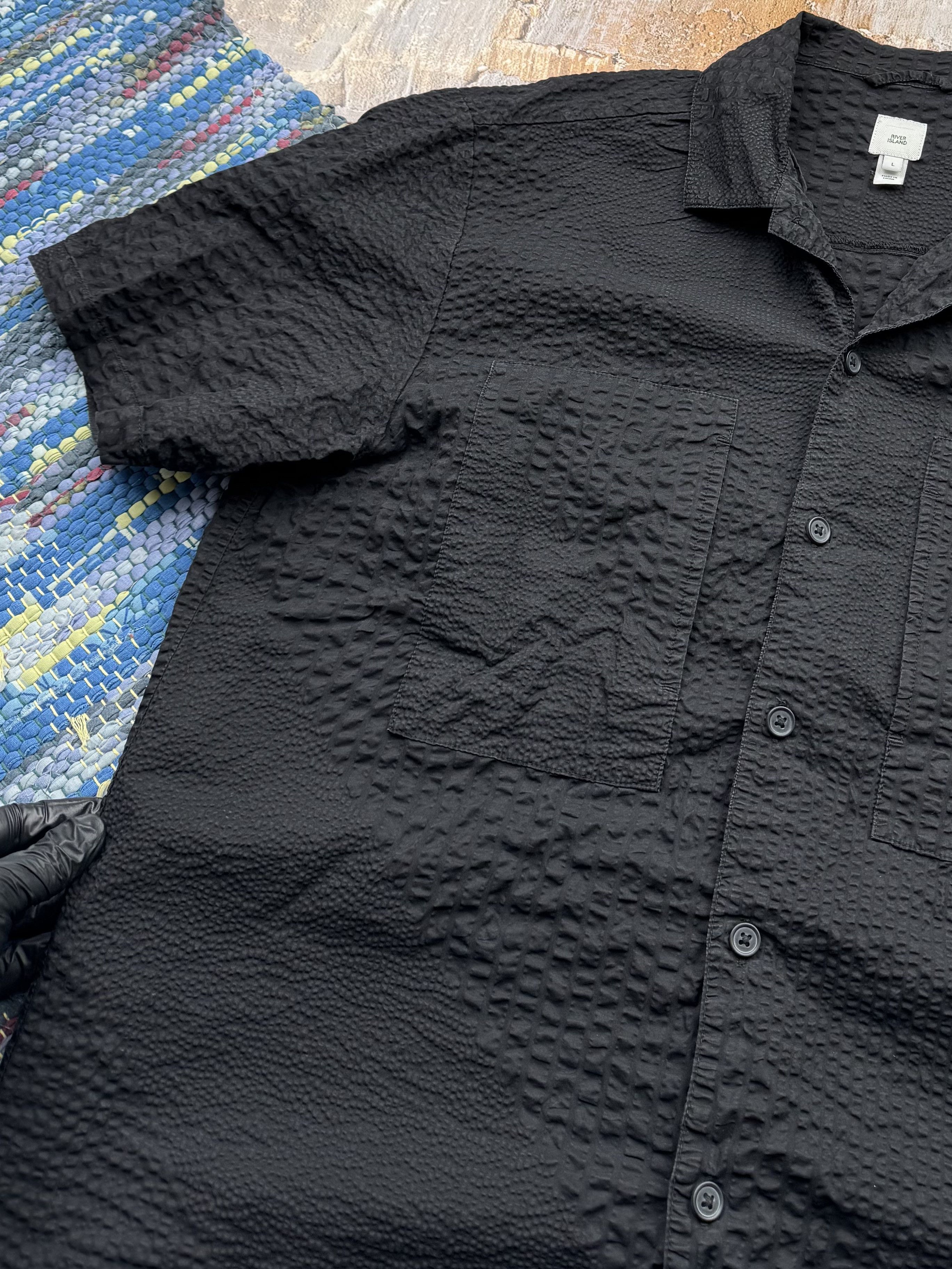 Vintage Relaxed Fit Shirt With Crazy Details A461(203) Size US L / EU 52-54 / 3 - 4 Thumbnail