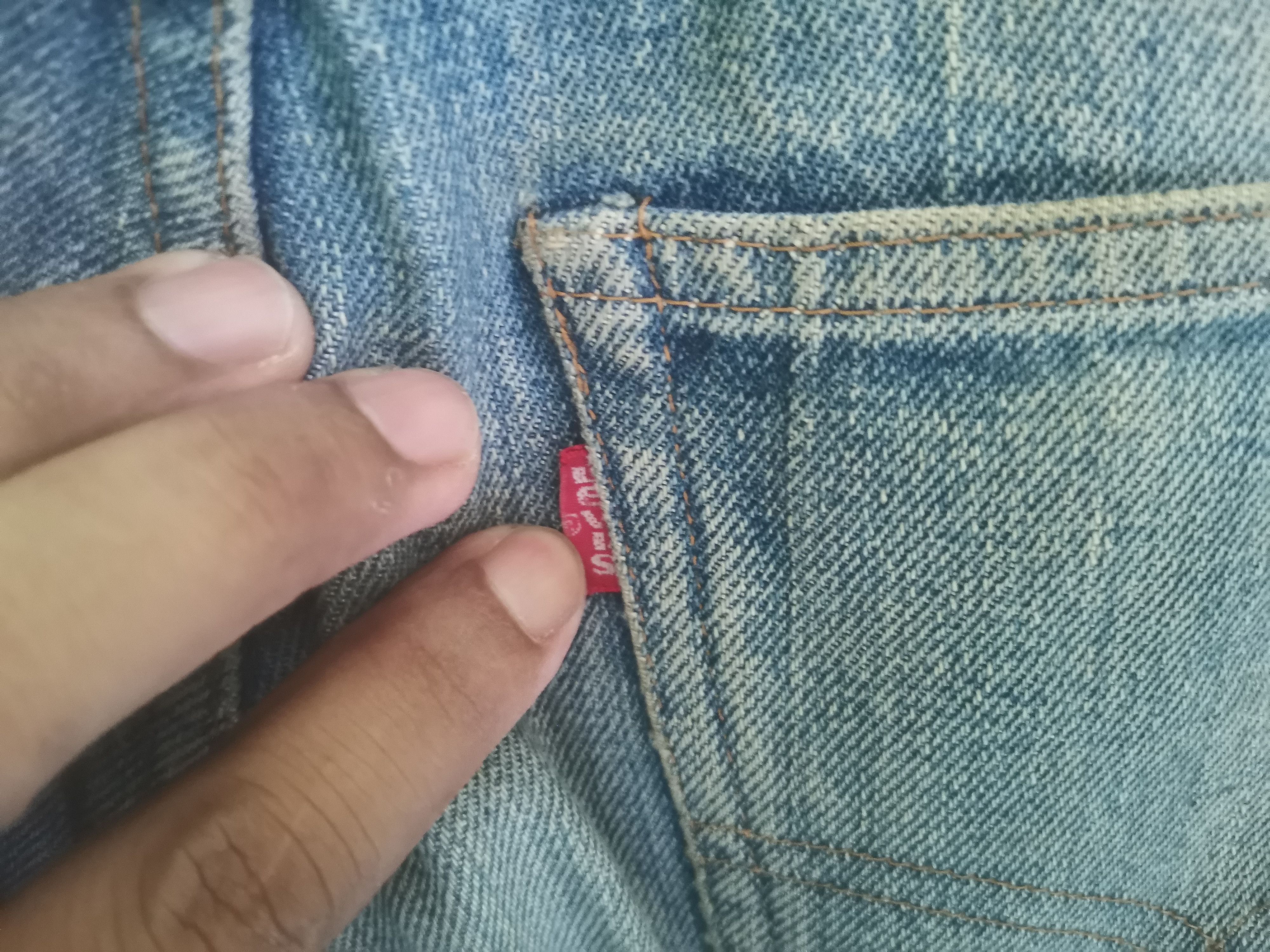 Levi's Vintage Clothing × Vintage Rare vintage 70s Levi's red line small e stemp button no 2 Size US 29 - 10 Thumbnail