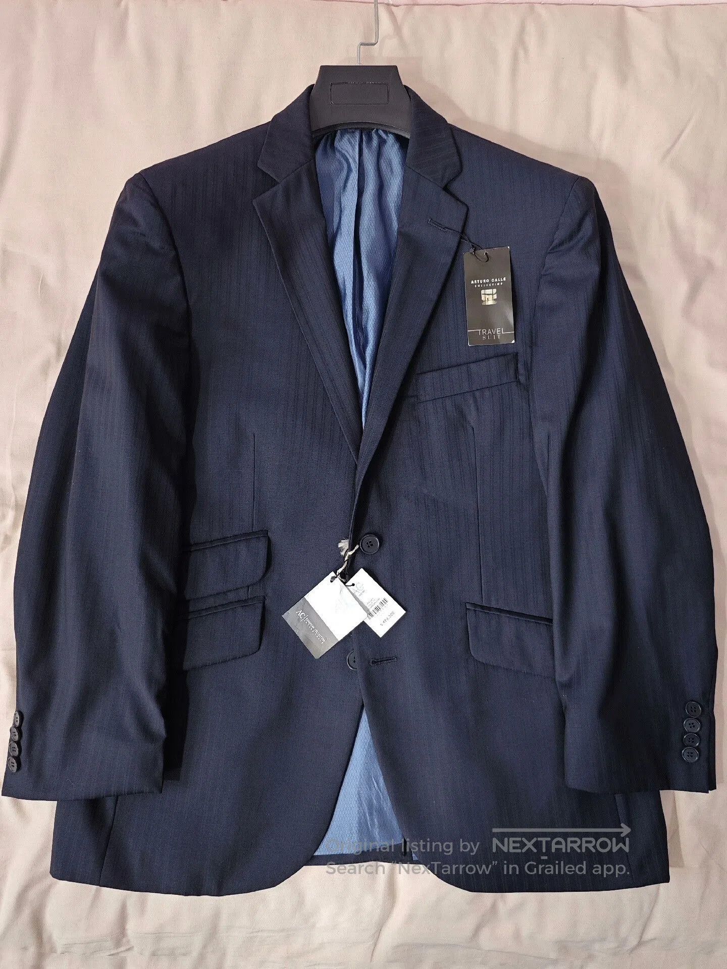 Japanese Brand Italian Wool Suit by Arturo Calle. Size US M / EU 48-50 / 2 - 1 Thumbnail