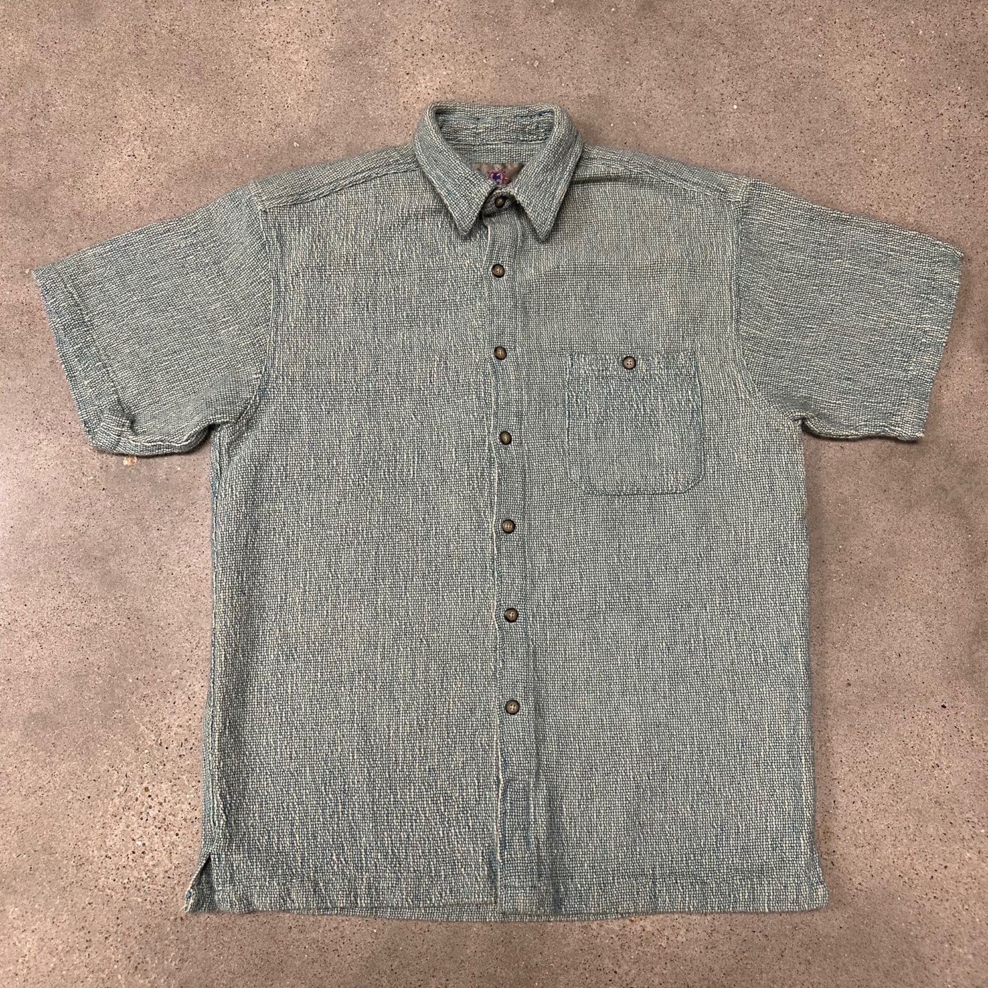 The Territory Ahead × Vintage Vintage The Territory Ahead Heavyweight Knit Button Up Shirt Size US L / EU 52-54 / 3 - 1 Thumbnail