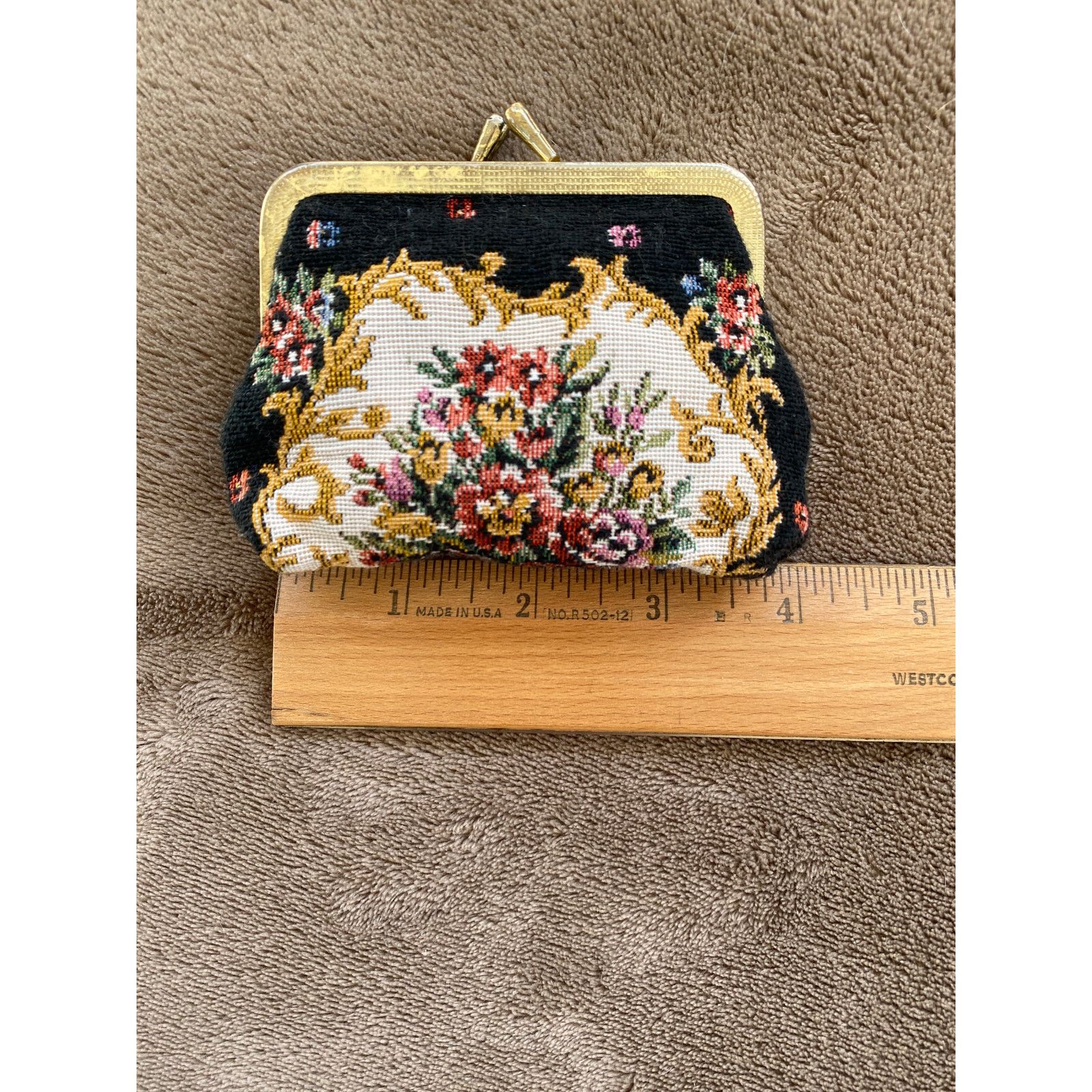Vintage Tapestry Change Purse - Vintage Size ONE SIZE - 4 Thumbnail