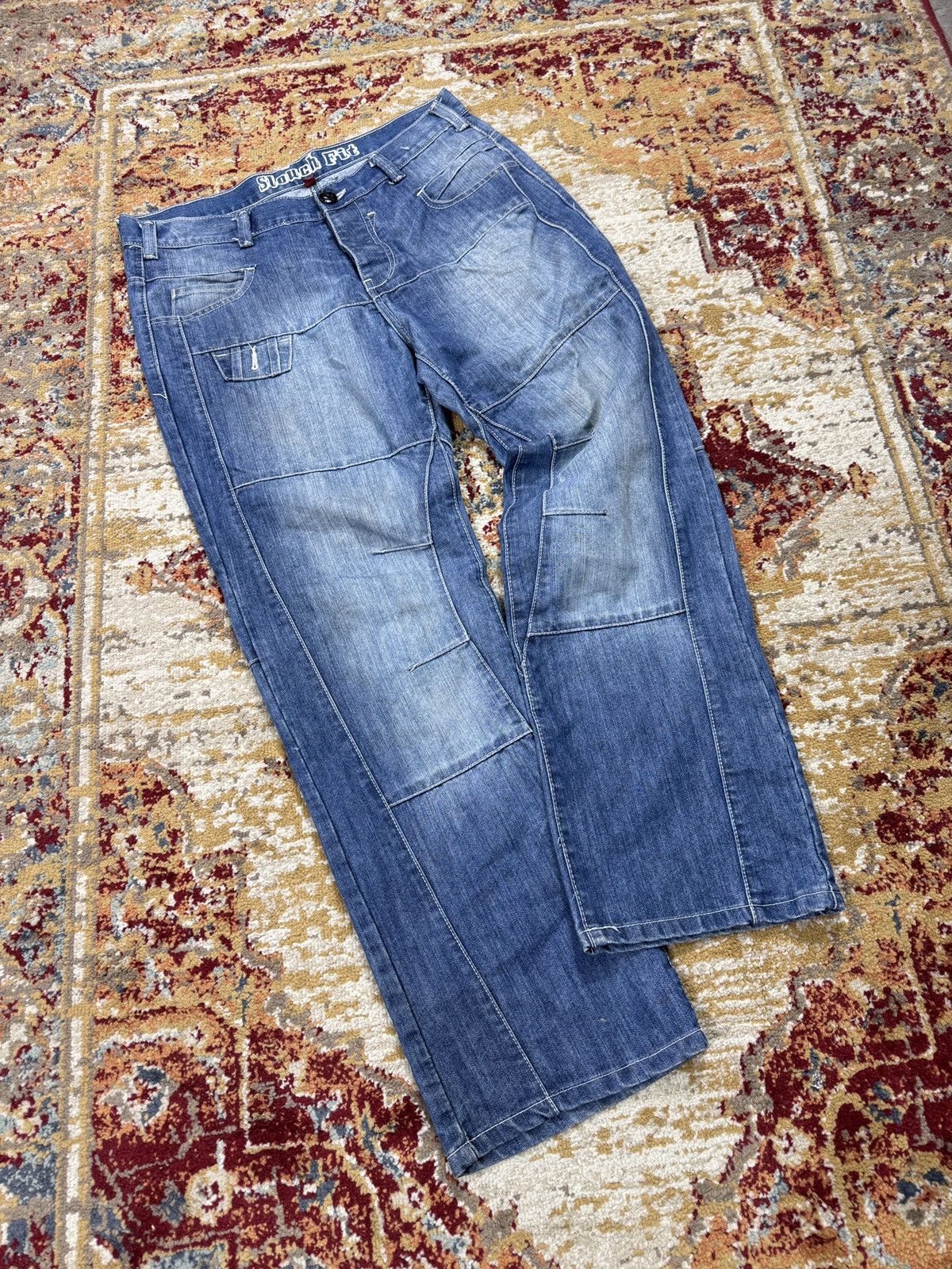 Other ᶠᵃⁿᶜʸᵍᵘʸ Vintage Baggy Washed Denim Jeans Wide leg Y2K Size US 36 / EU 52 - 1 Thumbnail