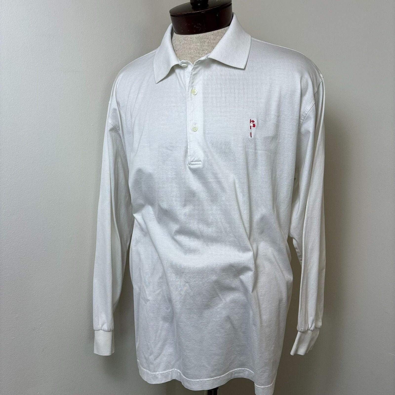 Other Fairway & Greene Polo Golf Shirt Men's XL White Cotton Long Size US XL / EU 56 / 4 - 6 Thumbnail